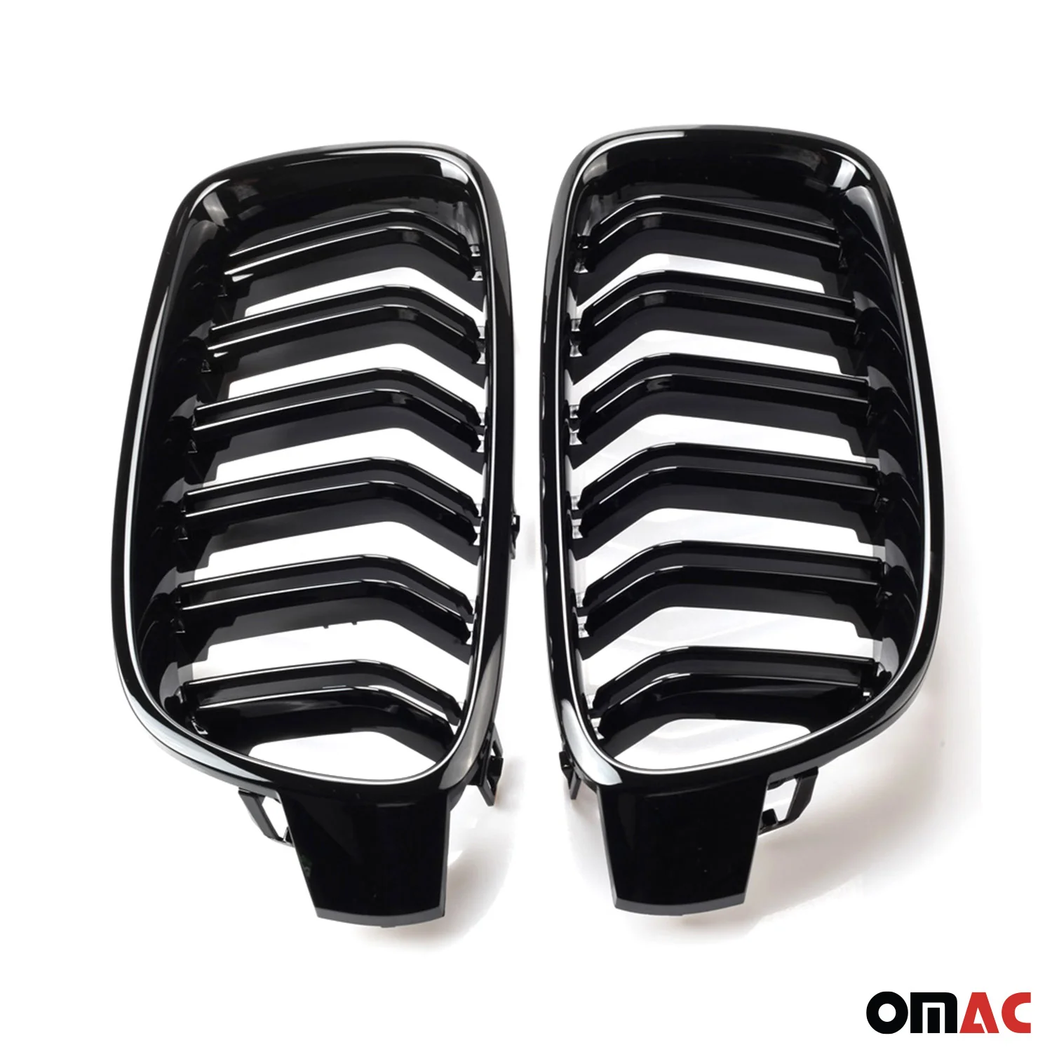 2012-2019 BMW 3 Series F30 F31 M3 Style Front Kidney Grille M3 Style Gloss Black Dual Slat - Image 2