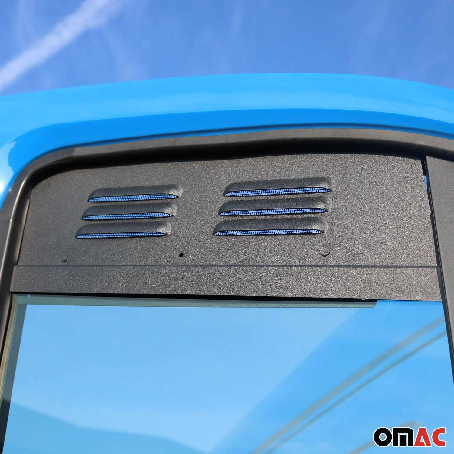 2015-2026 Ford Transit Car Ventilation Window Air Vent Aluminium Black 2Pcs - Image 3