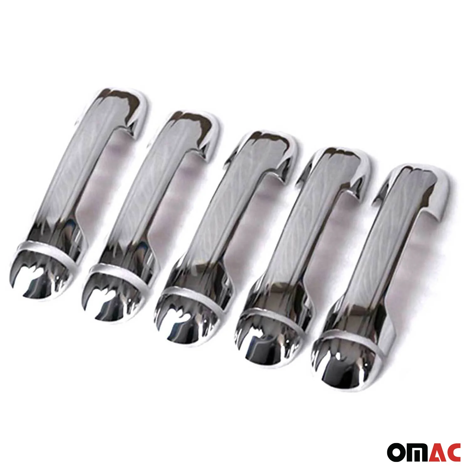 2010-2013 Ford Transit Connect Mirror Cover Caps & Door Handle Chrome Set - Image 9