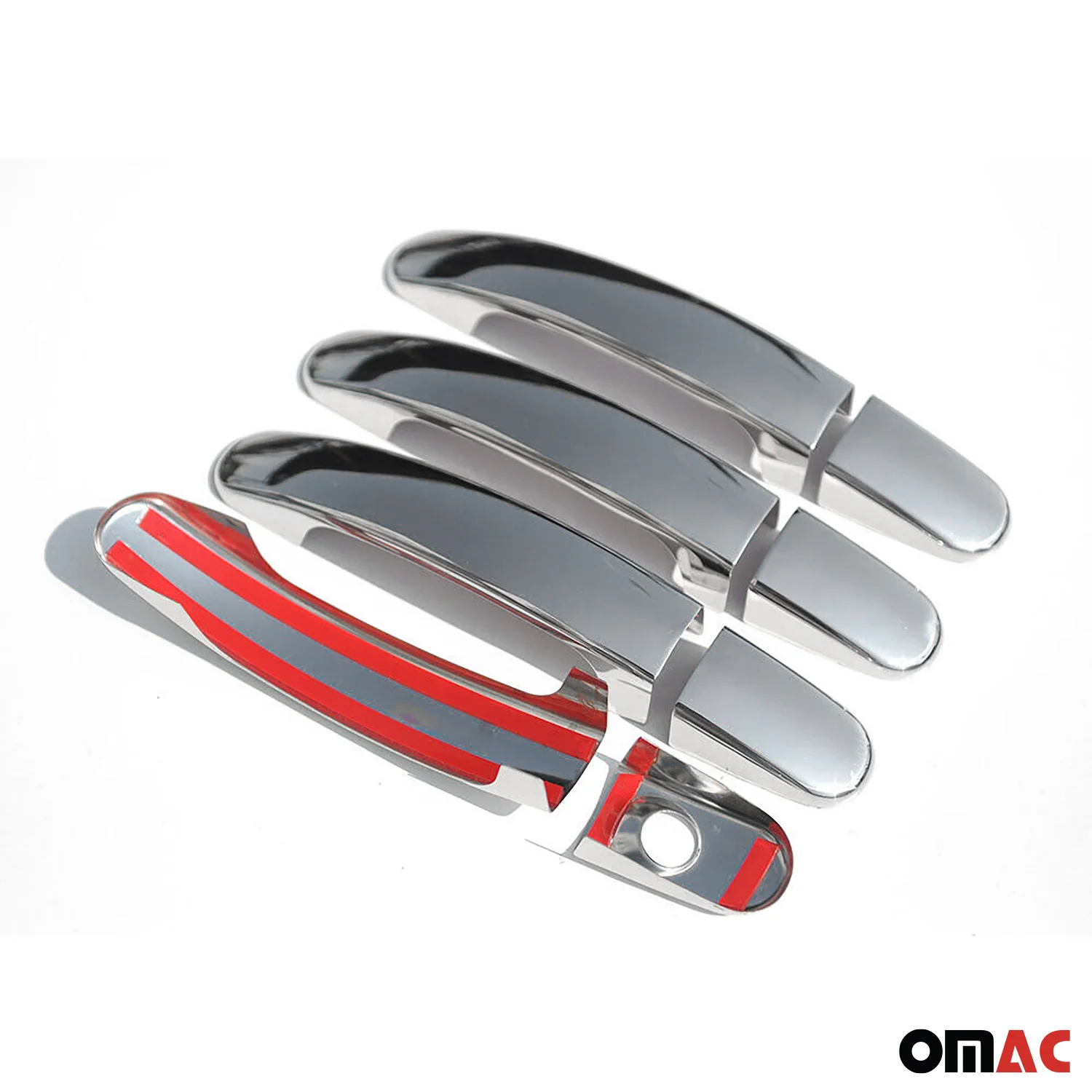 2014-2023 Ford Transit Connect Car Door Handle Cover Protector Steel Chrome 8 Pcs - Image 3