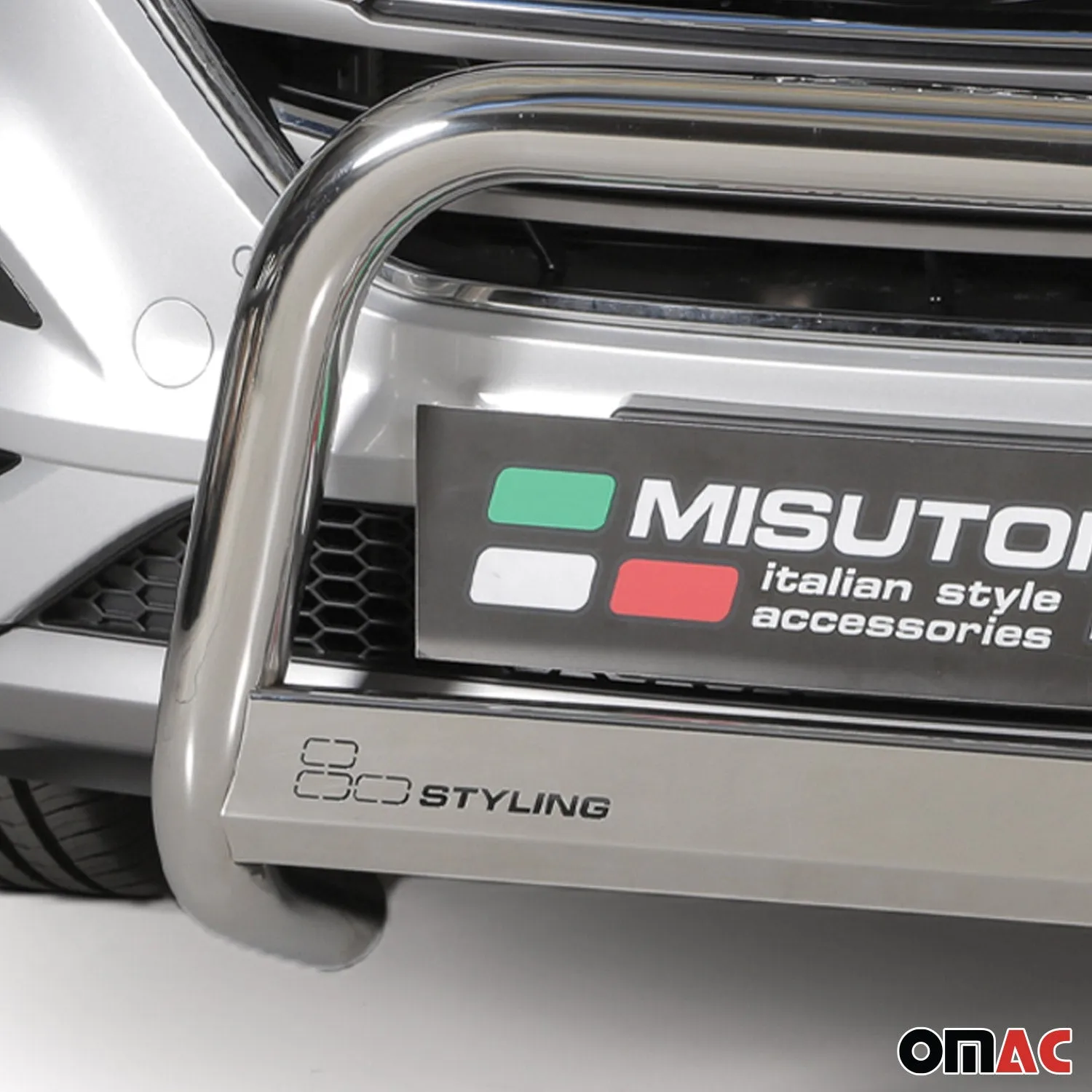 2016-2018 Hyundai Tucson Bull Bar Push Front Bumper Grille Silver 1 Pc - Image 3