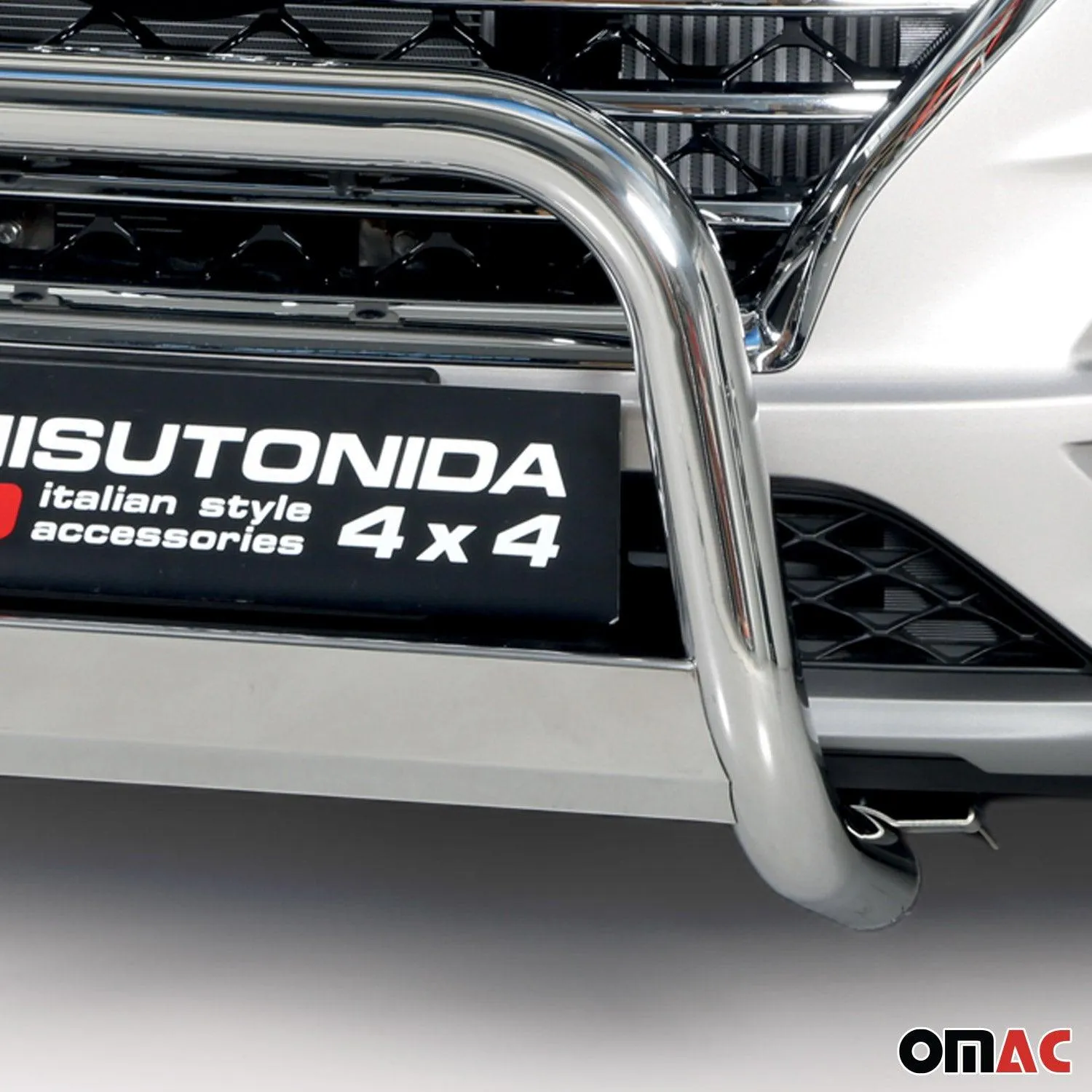 2019-2021 Hyundai Tucson Bull Bar Push Front Bumper Grille Silver 1 Pc - Image 3