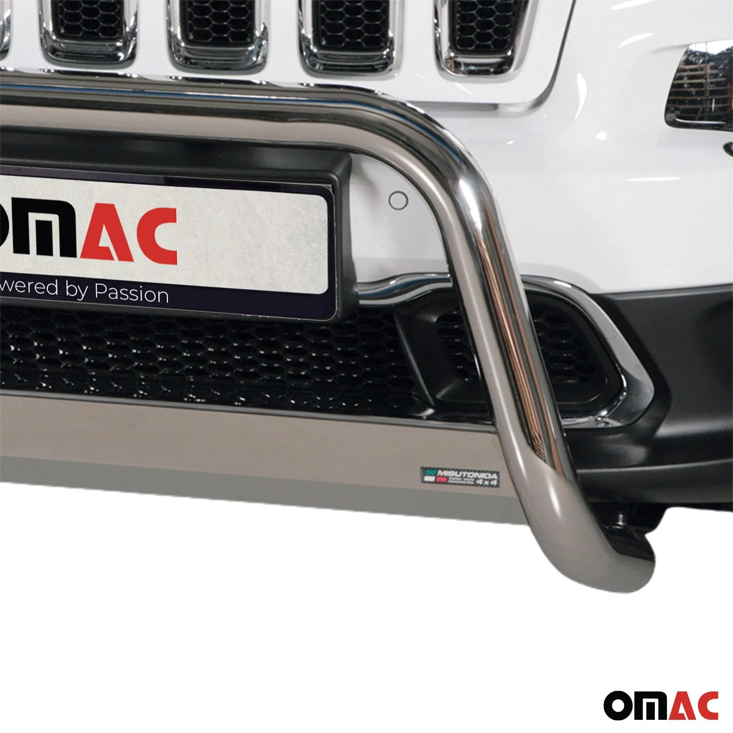 2014-2023 Jeep Cherokee Bull Bar Push Front Bumper Grille Silver 1 Pc - Image 3