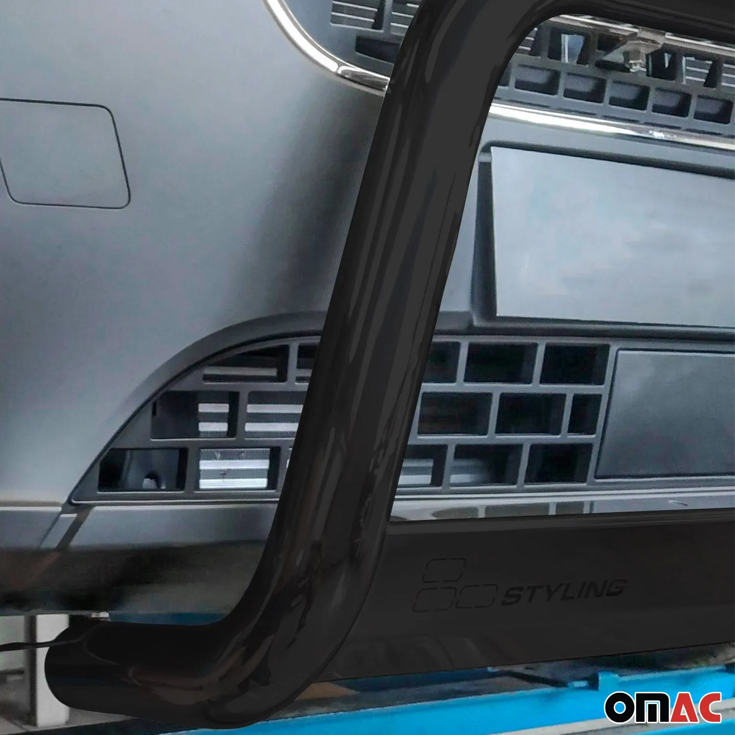 2011-2014 Jeep Grand Cherokee Bull Bar Push Front Bumper Grille Black 1 Pc - Image 5