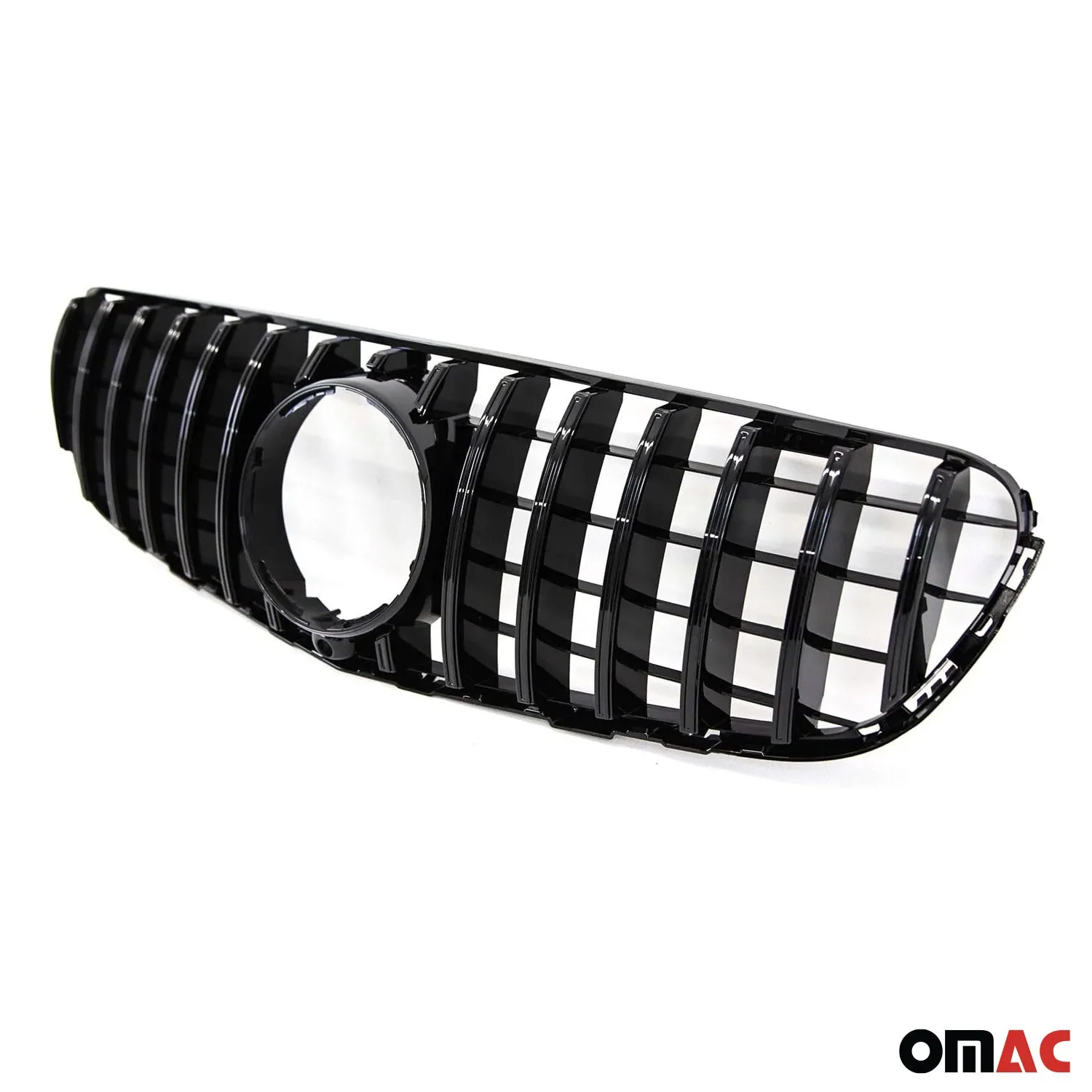 2016-2019 Mercedes GLC Class X253 GT R Front Grill Gloss Black W/ Camera Hole - Image 3
