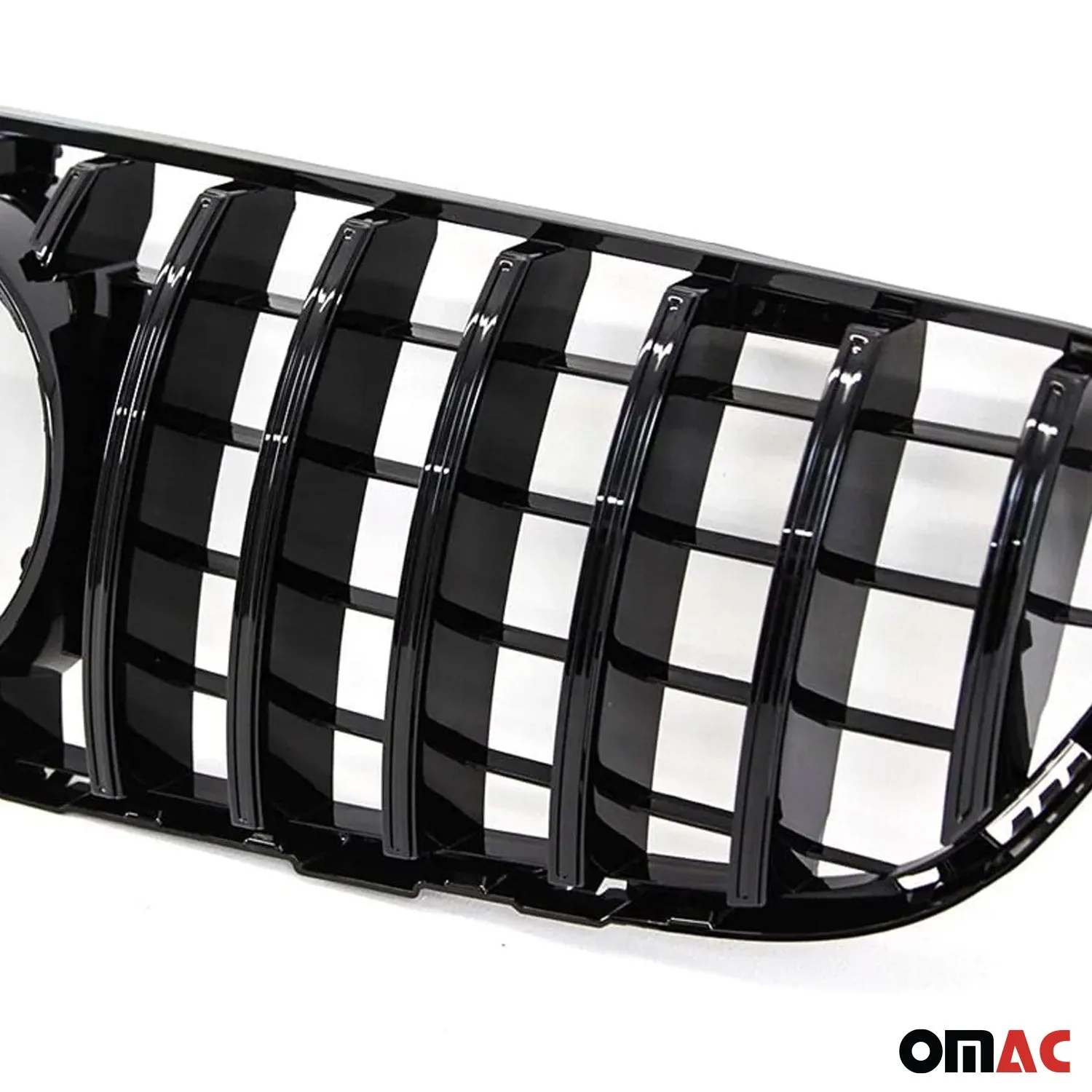 2016-2019 Mercedes GLC Class X253 GT R Front Grill Gloss Black W/ Camera Hole - Image 4