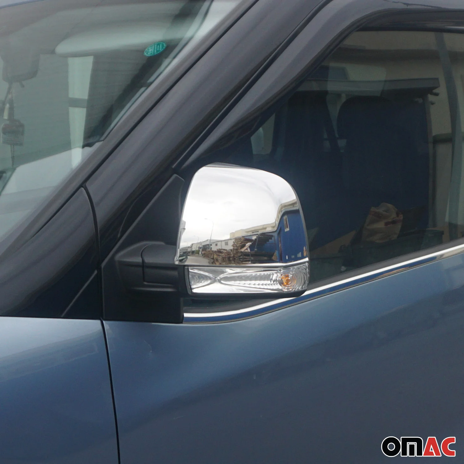2015-2022 RAM ProMaster City Fuel Cap Cover & Mirror Cover Caps Set Stainless Steel - Image 2