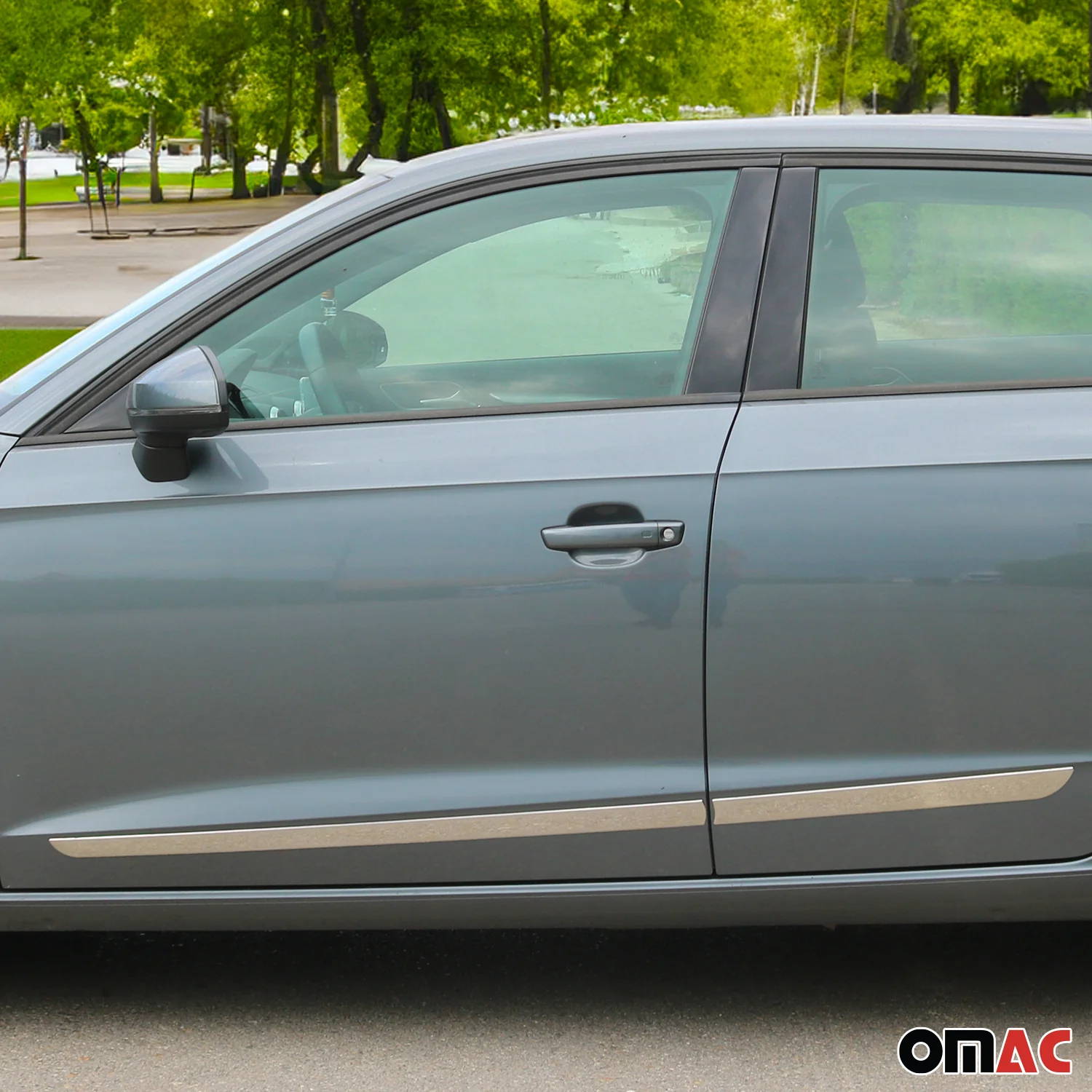 2012-2014 Volkswagen Passat B7 Side Door Molding Trim Skirt Garnish Stainless Steel Gloss 4Pcs - Image 6