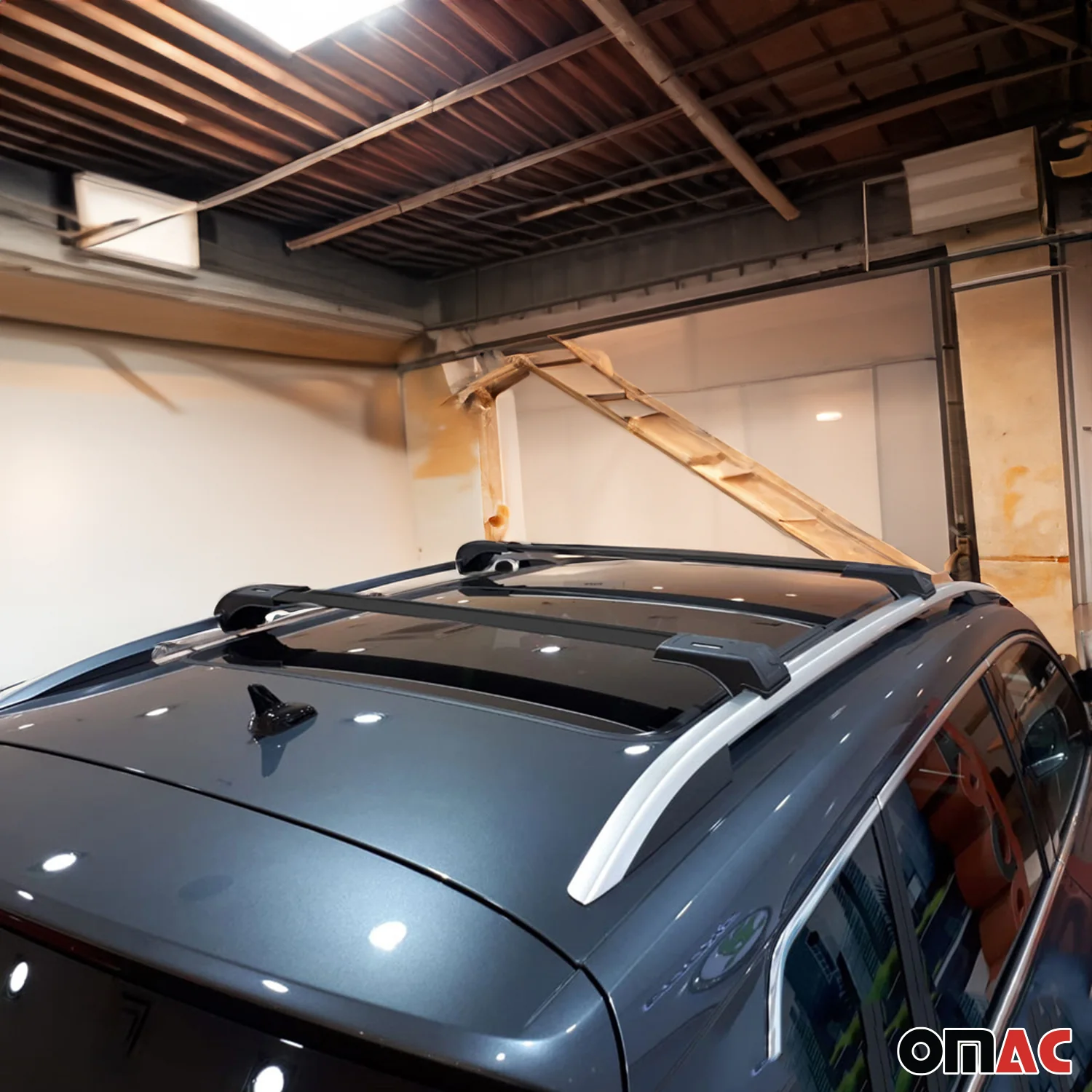 2010-2013 Ford Transit Connect Roof Rack Cross Bars Black - Image 5