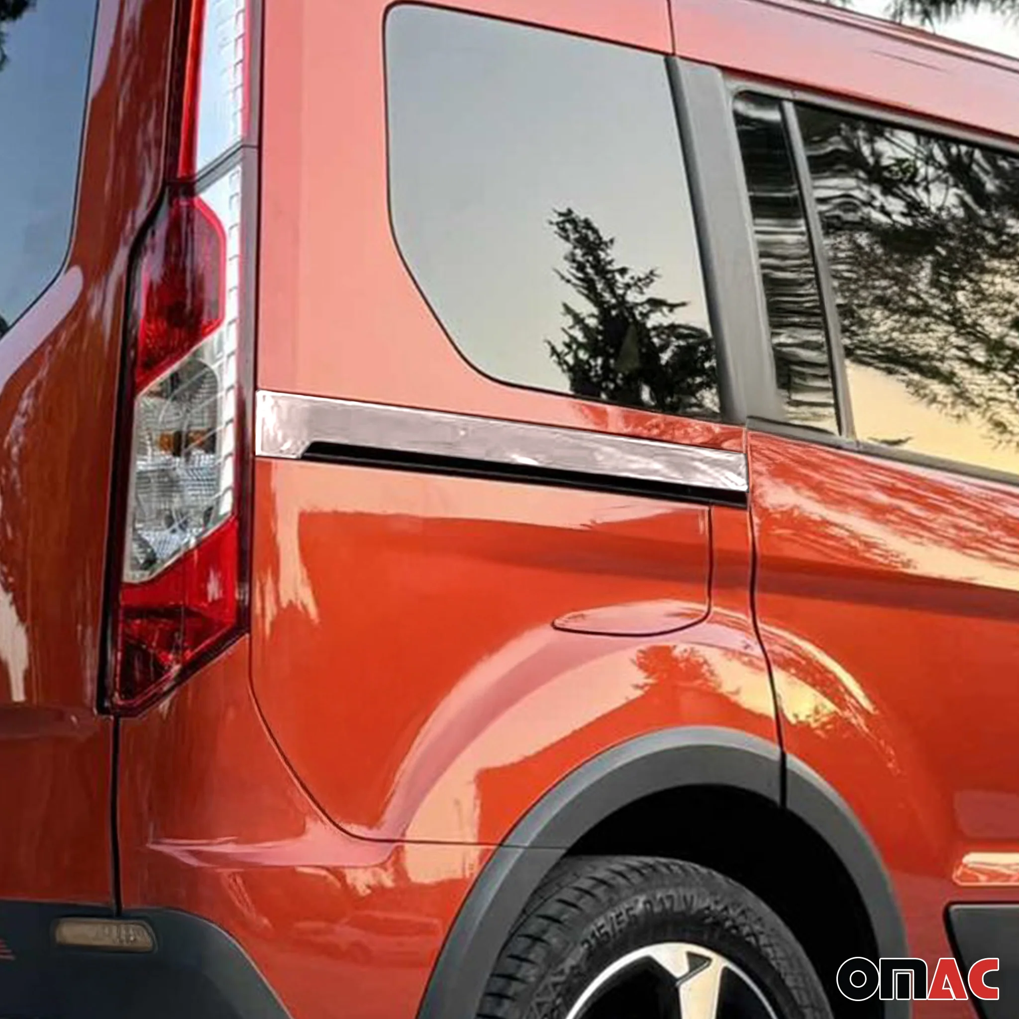 2019-2021 Ford Transit Connect L1 Facelift Side Door Molding Trim Stainless Steel - Image 3