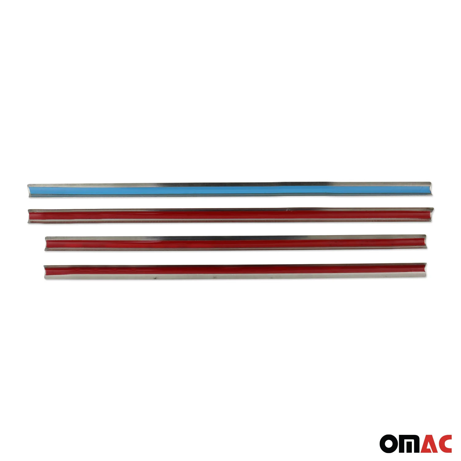 2014-2019 Ford Transit Connect Window Molding Trim Streamer Stainless Steel Silver 4x - Image 5