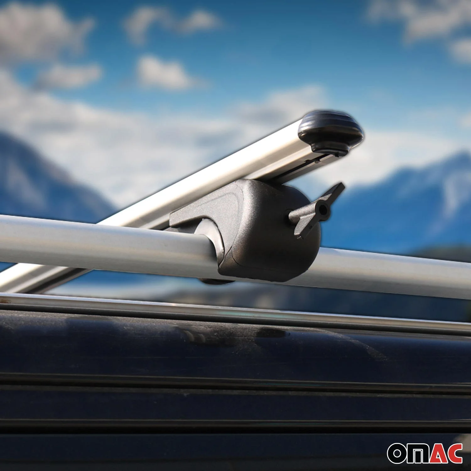 2007-2014 Ford Edge Roof Rack Cross Bars Silver - Image 9
