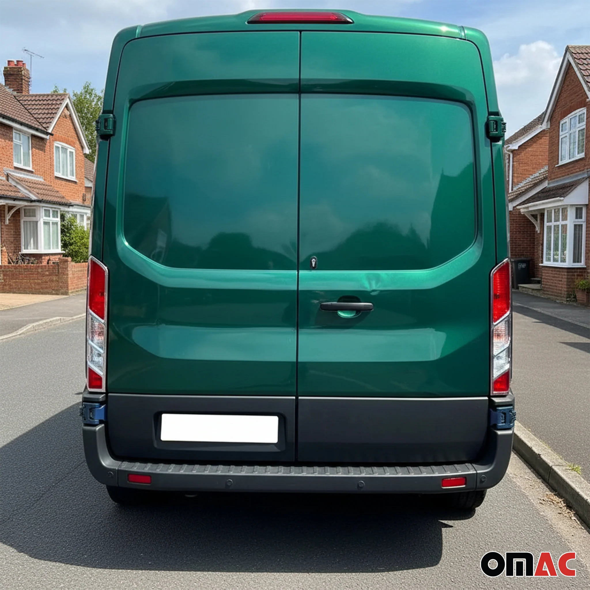 2015-2026 Ford Transit 150 Rear Brake Stop Light Frame Trim Silver 2 Pcs - Image 5