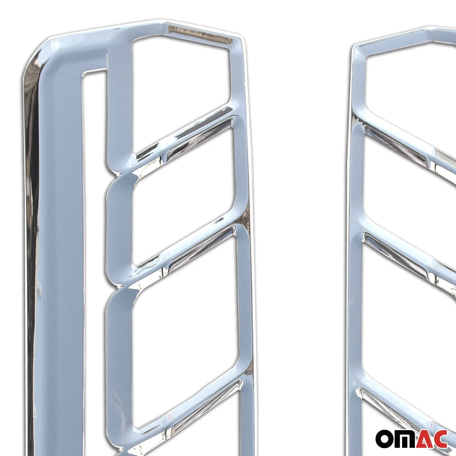 2015-2026 Ford Transit 150 Rear Brake Stop Light Frame Trim Silver 2 Pcs - Image 6