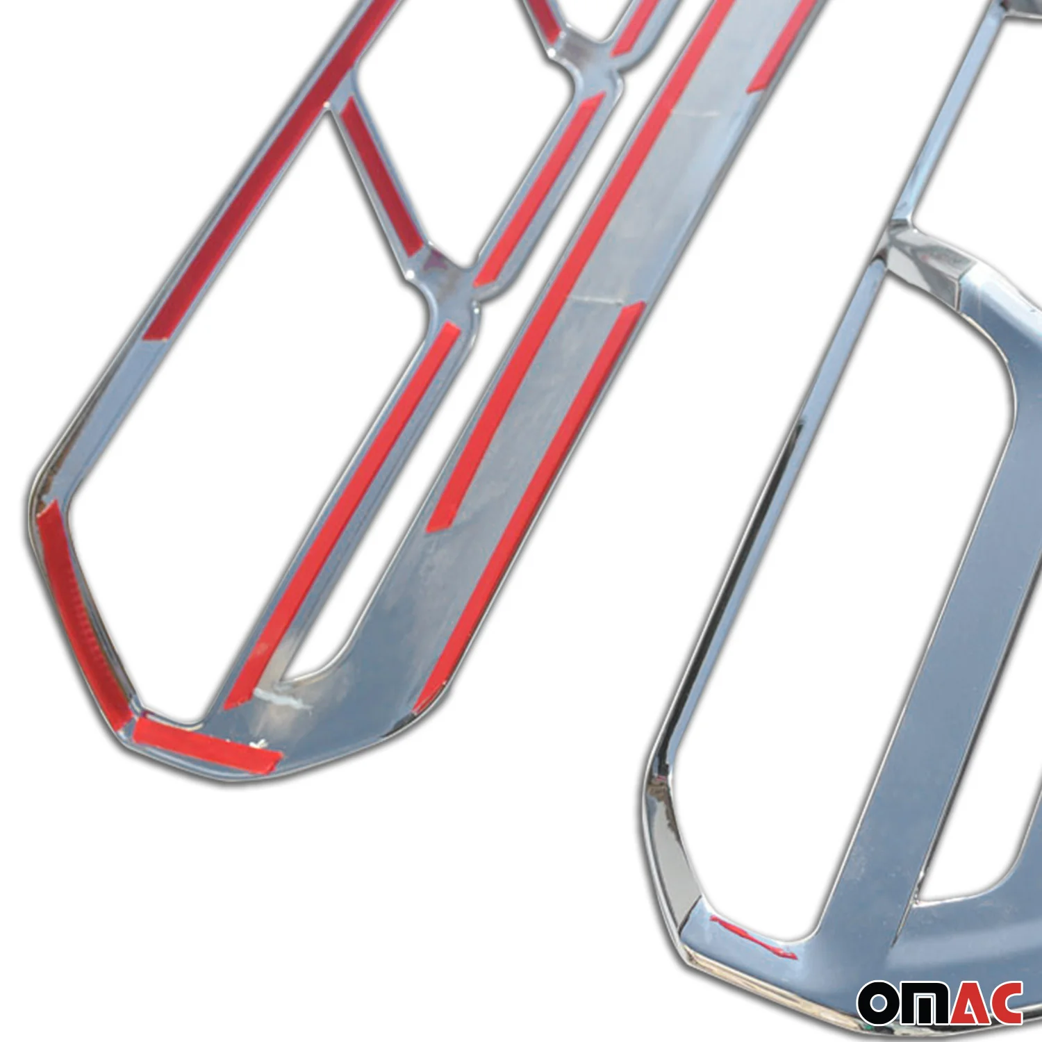 2015-2026 Ford Transit 150 Rear Brake Stop Light Frame Trim Silver 2 Pcs - Image 7