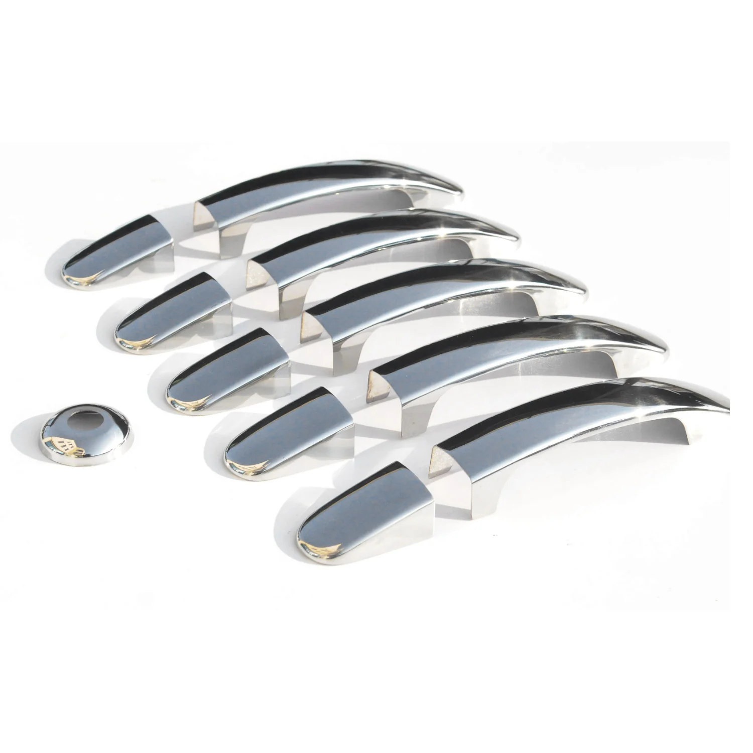 2015-2020 Ford Transit 350 Car Door Handle Cover Protector S. Steel 11x - Image 6