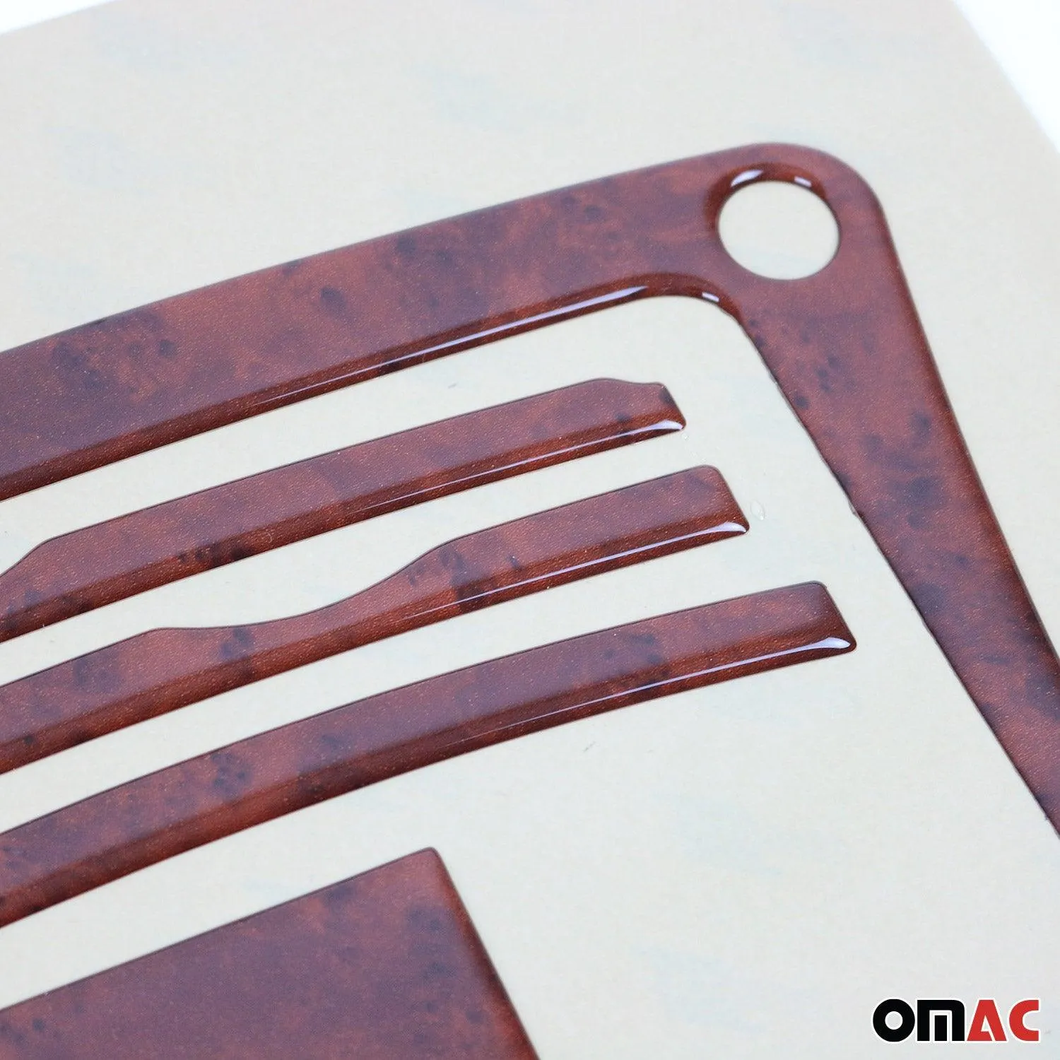 2015-2026 Ford Transit Wooden Look Dashboard Console Trim Kit 23 Pcs - Image 6