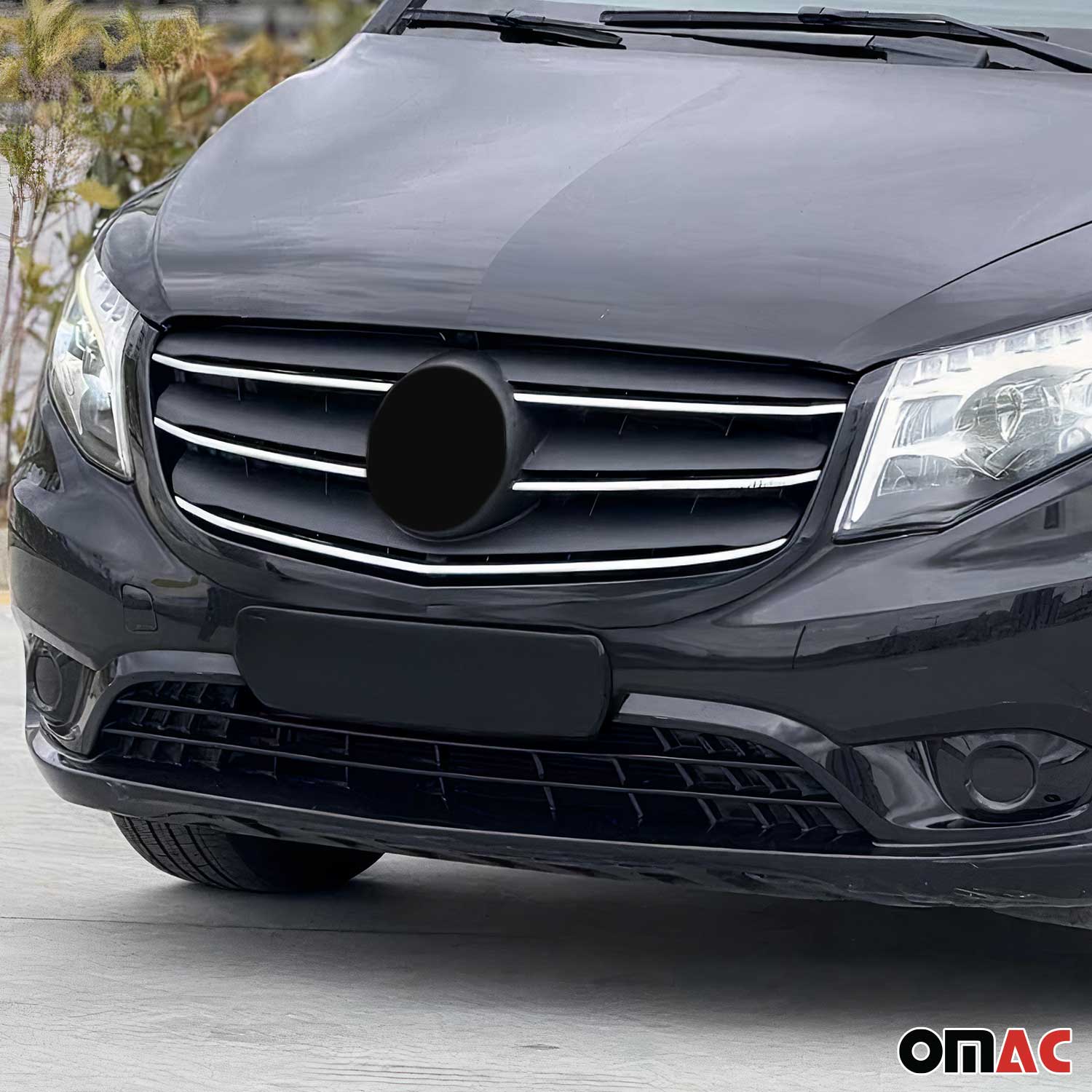 2021-2024 Mercedes Metris Front Bumper Grill Trim Molding Stainless Steel 5x - Image 3