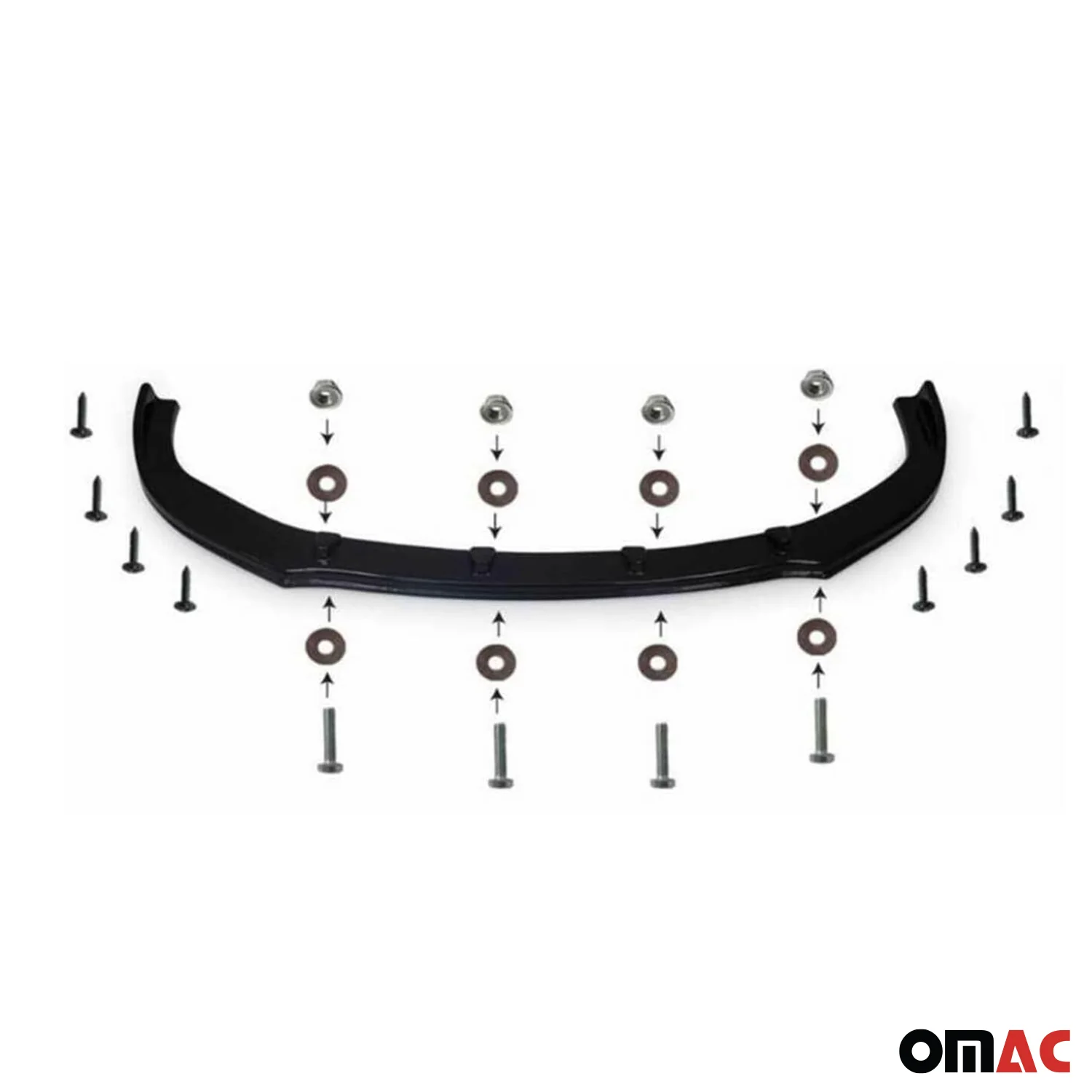 2019-2026 Mercedes Sprinter W907 910 Front Bumper Lip Splitter Black 1 Pc - Image 8