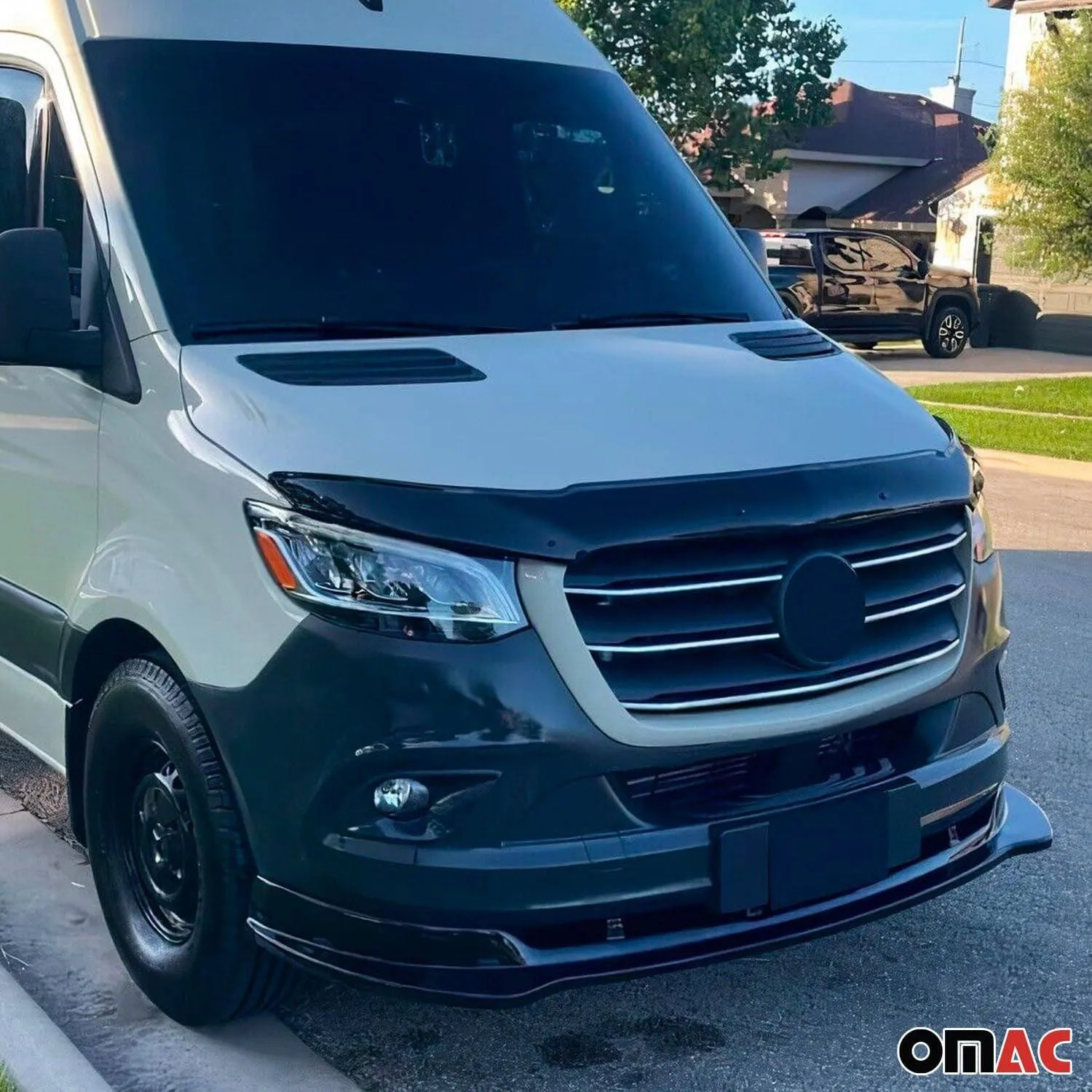 2006-2013 Mercedes Sprinter W906 Front Bumper Lip Splitter Black 1 Pc - Image 2