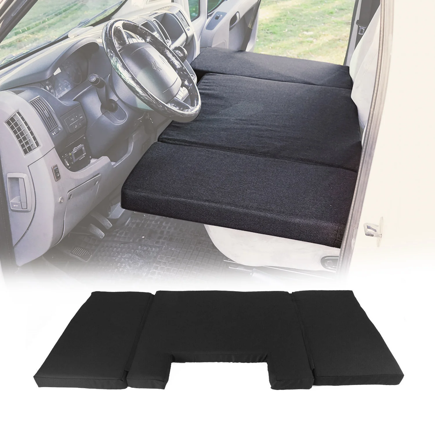 2016-2024 Mercedes Metris Front Cab Camper Bed Mattress Bed Black 1Pc