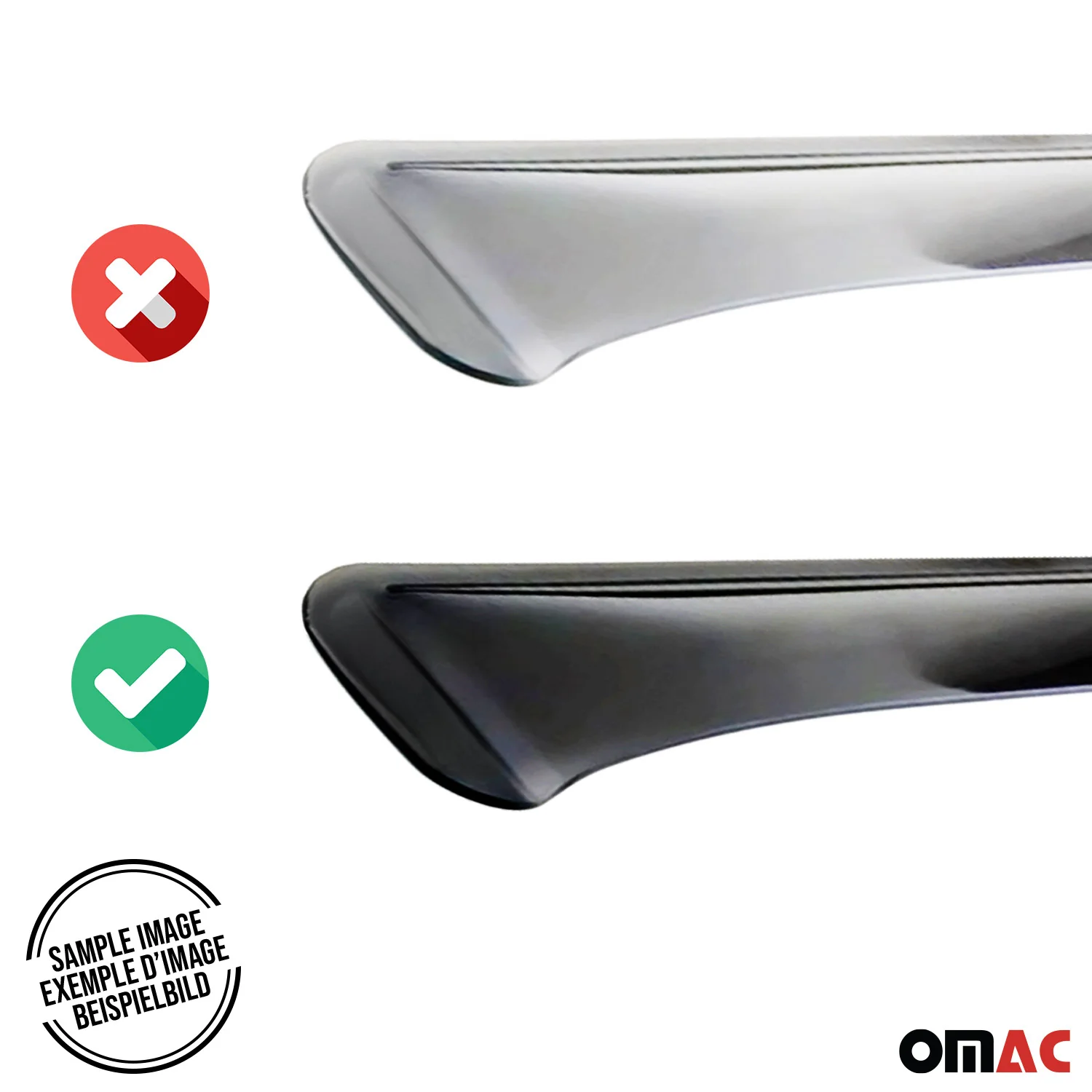 2023-2026 RAM ProMaster Window Visor Vent Rain Deflector 2Pcs Smoke - Image 7