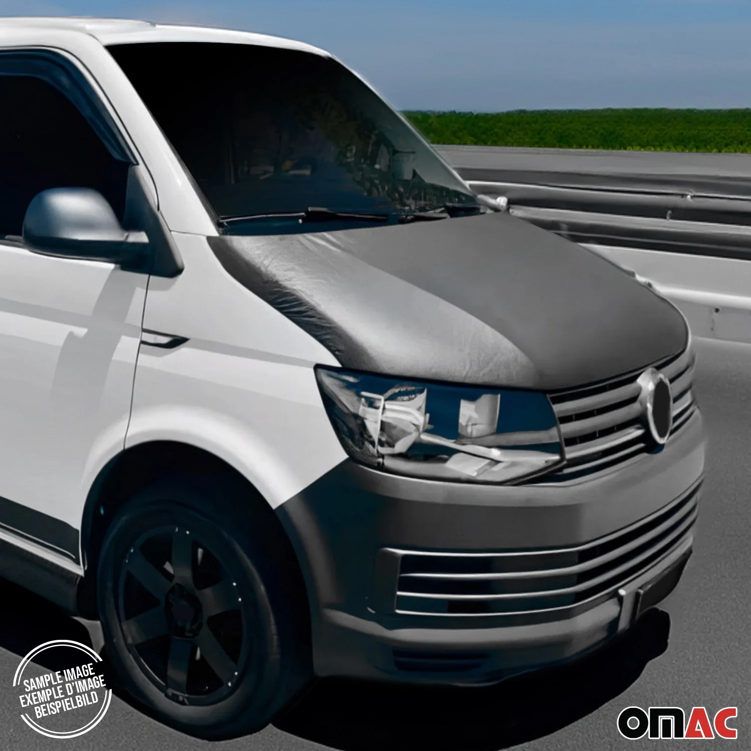 2015-2022 RAM ProMaster City Car Bonnet Mask Hood Bra Black Full Coverage - Image 4