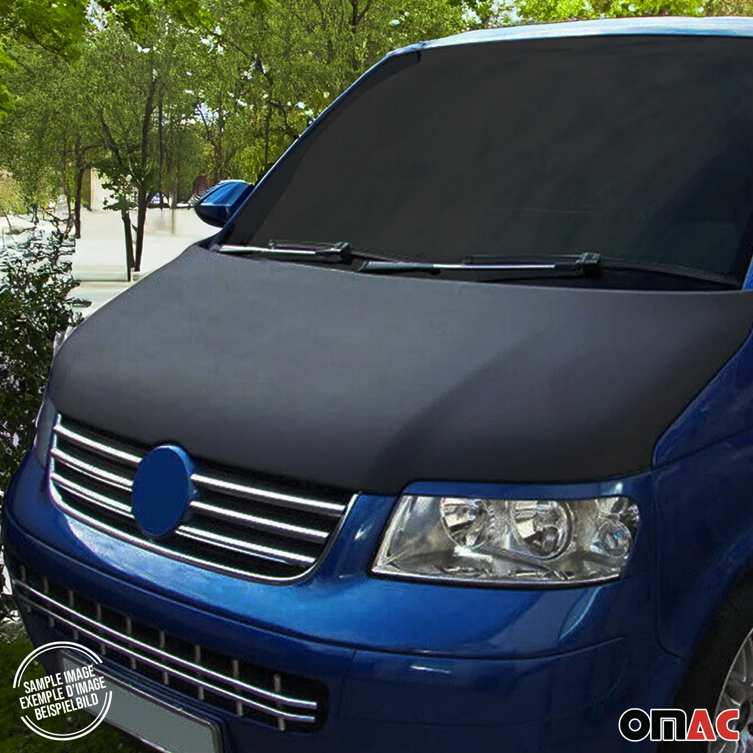 2015-2022 RAM ProMaster City Car Bonnet Mask Hood Bra Black Full Coverage - Image 7