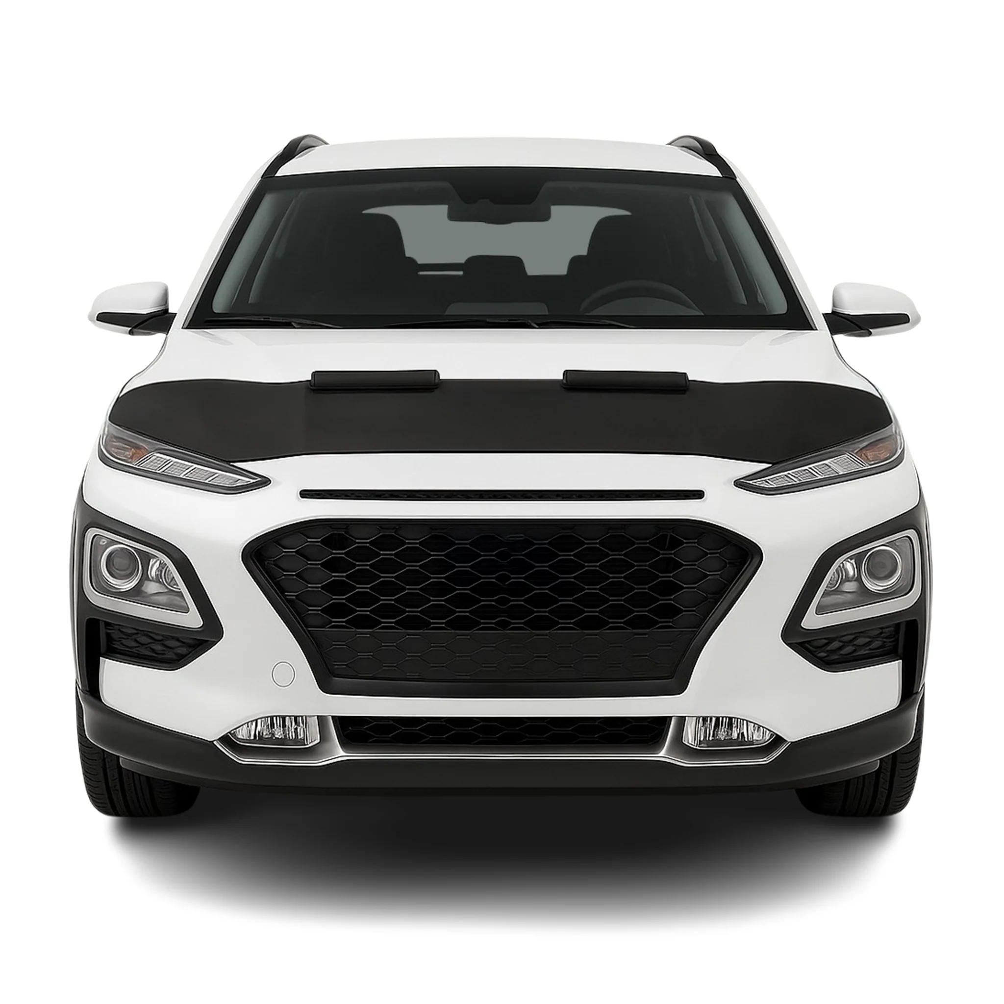 2018-2023 Hyundai Kona Car Bonnet Mask Hood Bra Black 1 Pc