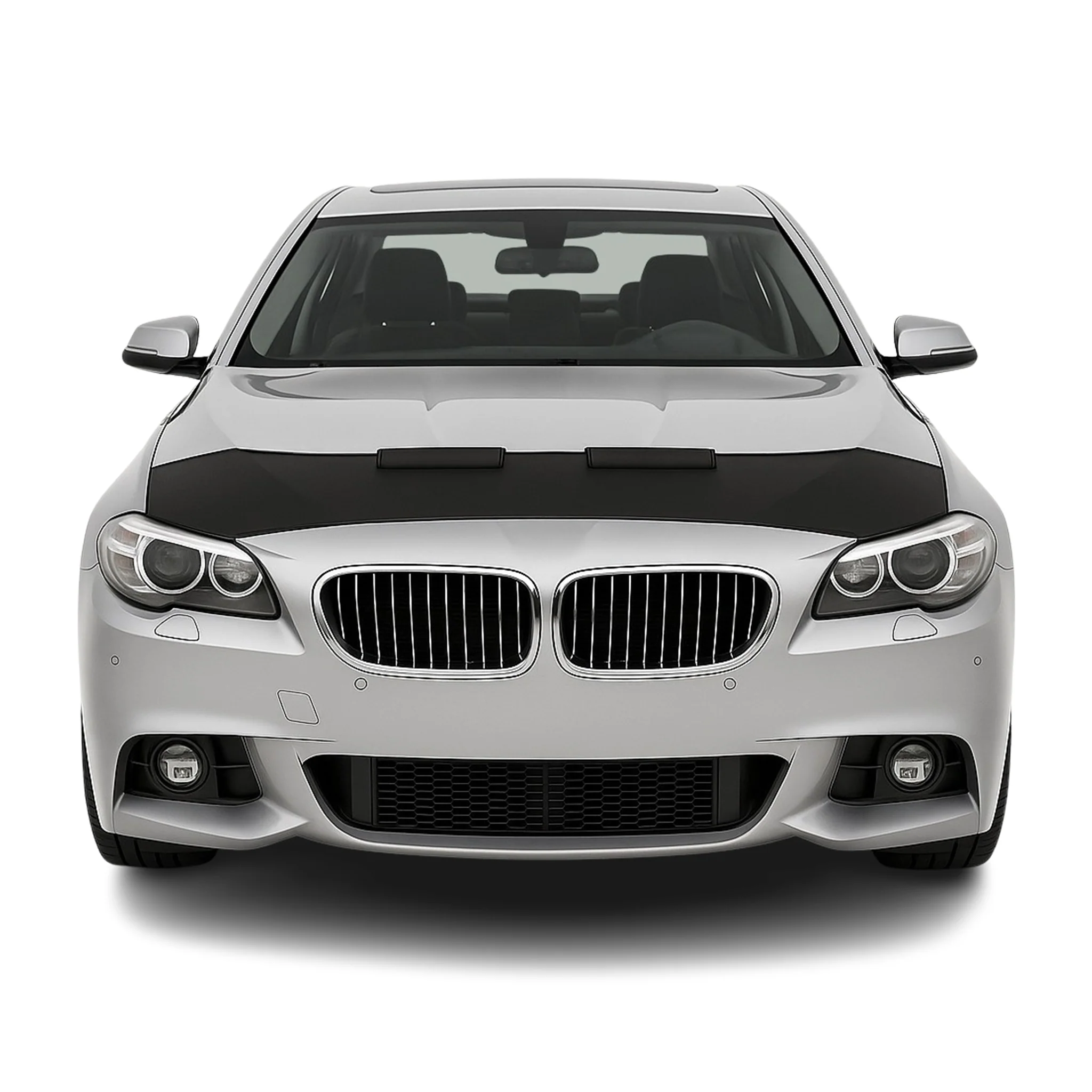 2011-2016 BMW 5 Series F10 F11 Car Bonnet Mask Hood Bra Half Black
