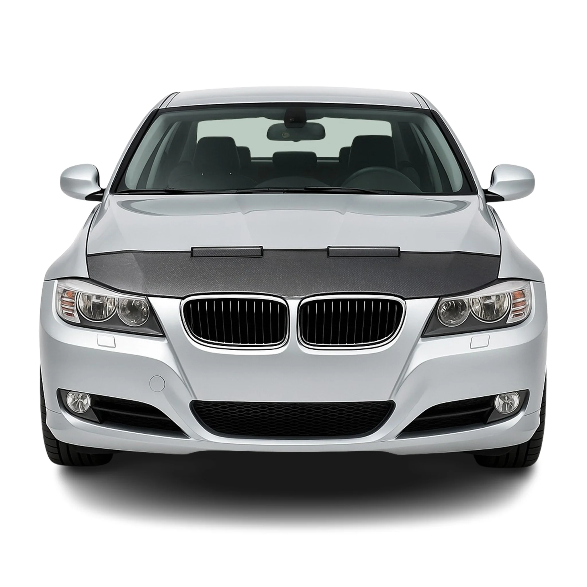 2005-2008 BMW 3 Series E90 Sedan Car Bonnet Mask Hood Bra Half Carbon