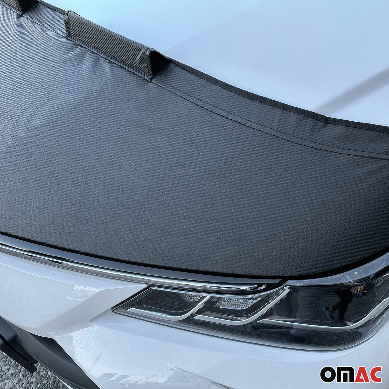 2015-2022 RAM ProMaster City Car Bonnet Mask Hood Bra Carbon Black 1 Pc - Image 8