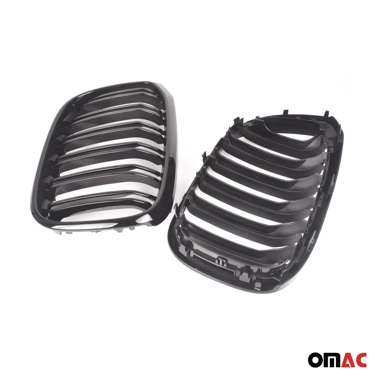 2019-2021 BMW X6 G06 Front Kidney Grille Grill Gloss Black - Image 2