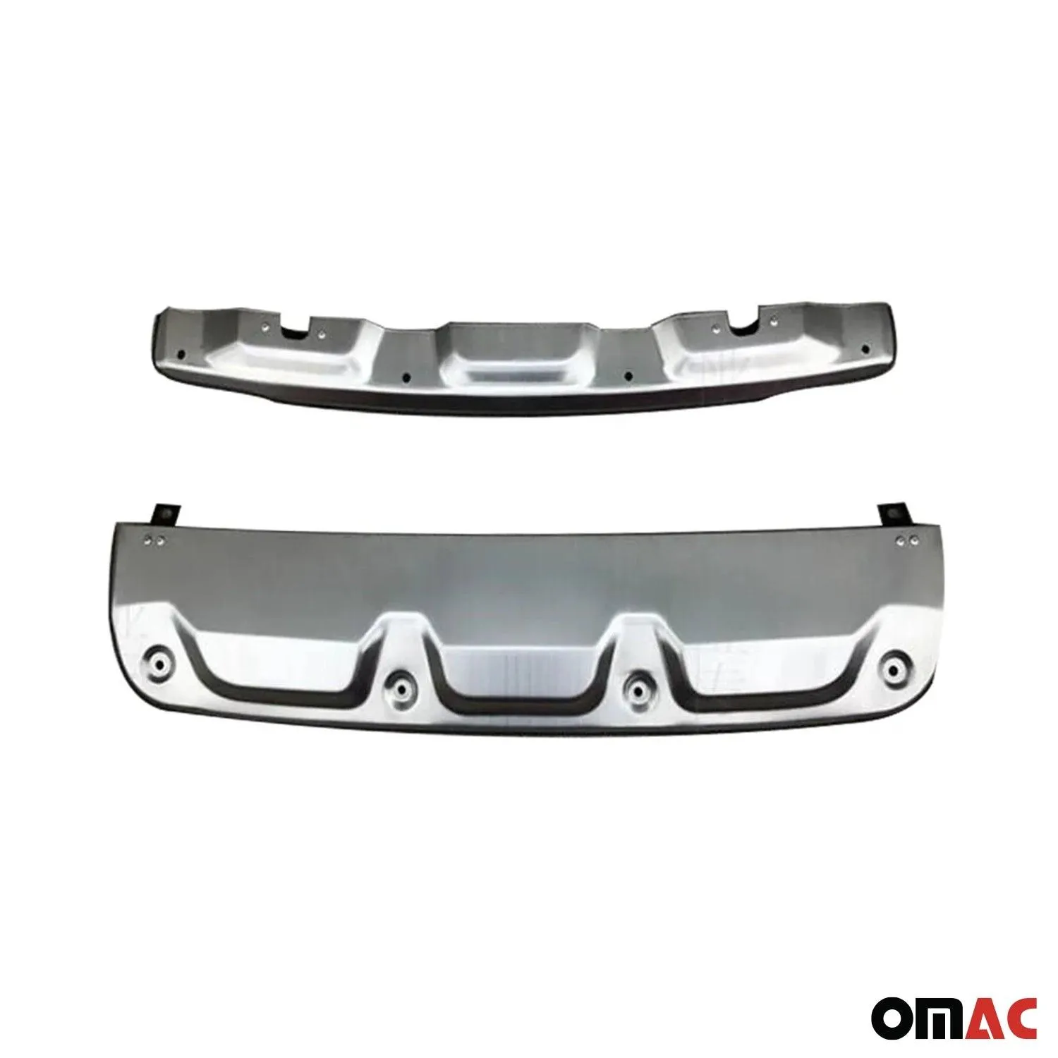 2012-2016 Honda CR-V Front Rear Bumper Diffusor Bodykit Aluminium Gray 2Pcs - Image 3