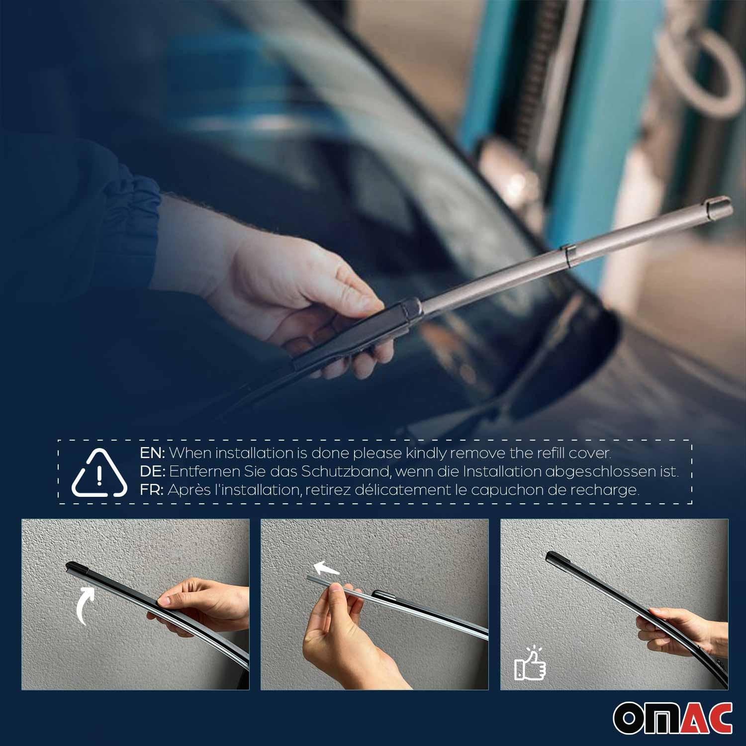 2001-2006 Hyundai Santa Fe Front & Rear Windshield Wiper Blades Set - Image 7