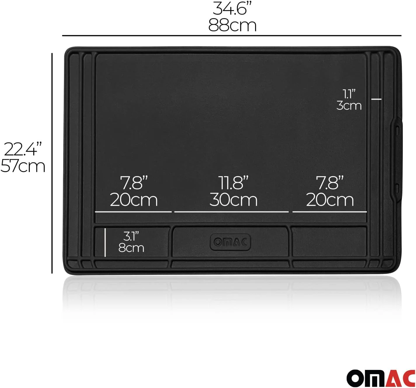 High Quality Kitchen Under Sink Cabinet Protection Mat Waterproof Raised Edge - Image 3
