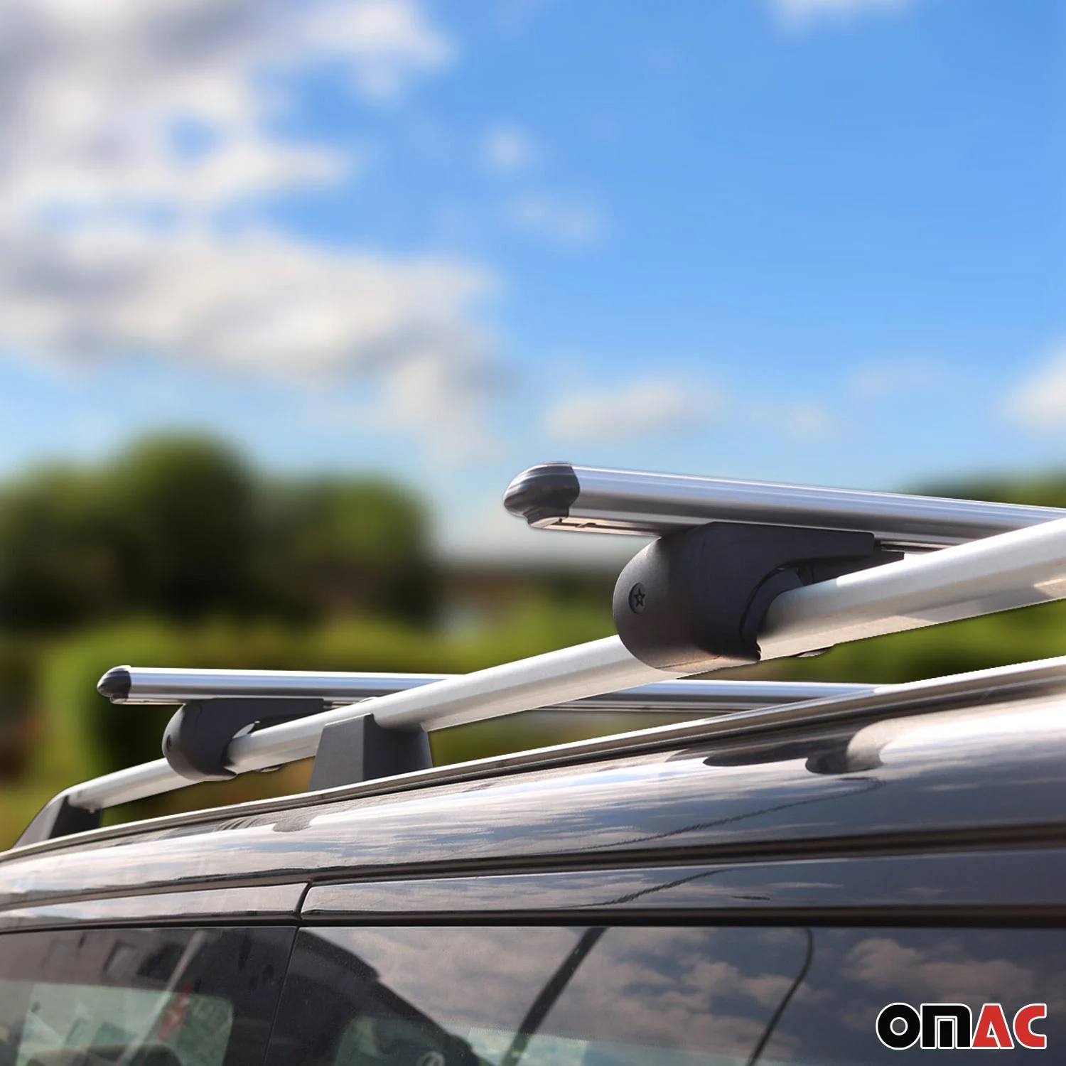 2007-2012 Hyundai Veracruz Roof Rack Cross Bars Silver - Image 11