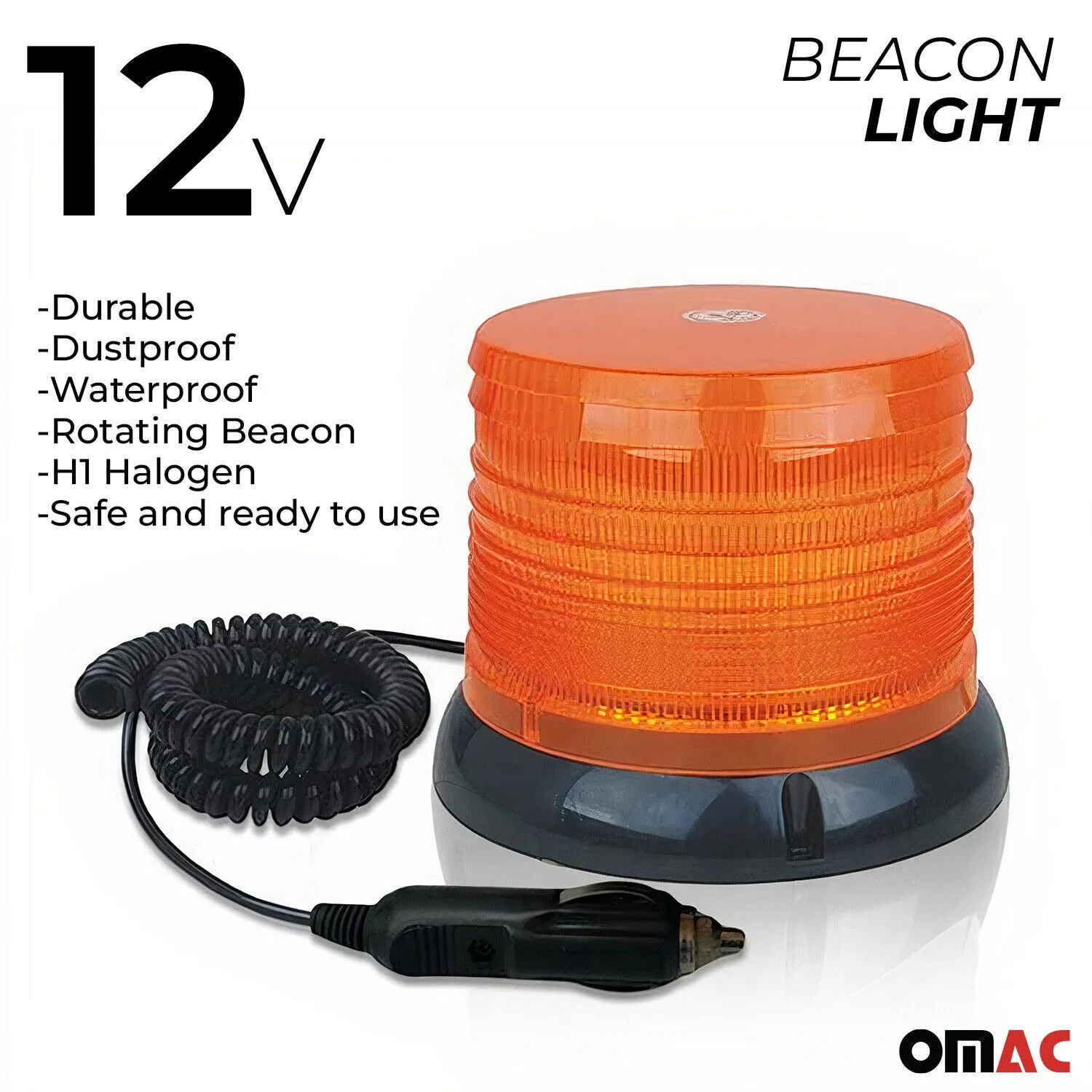 Industrial Emergency Alarm Garage Sensor Rotary Beacon Overhead Magnetic Siren  - Image 2