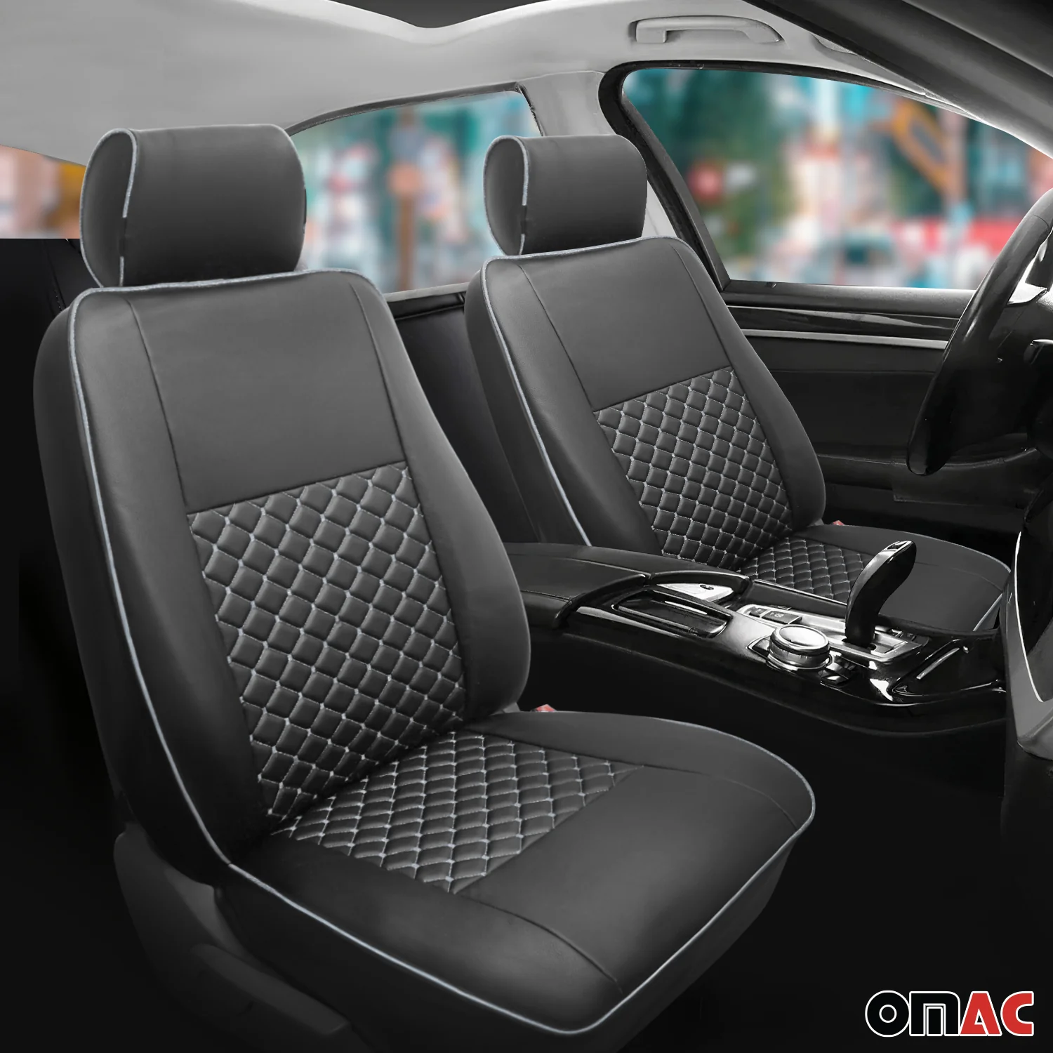 2006-2018 Mercedes Sprinter W906 Leather Custom fit Seat Cover Black White
