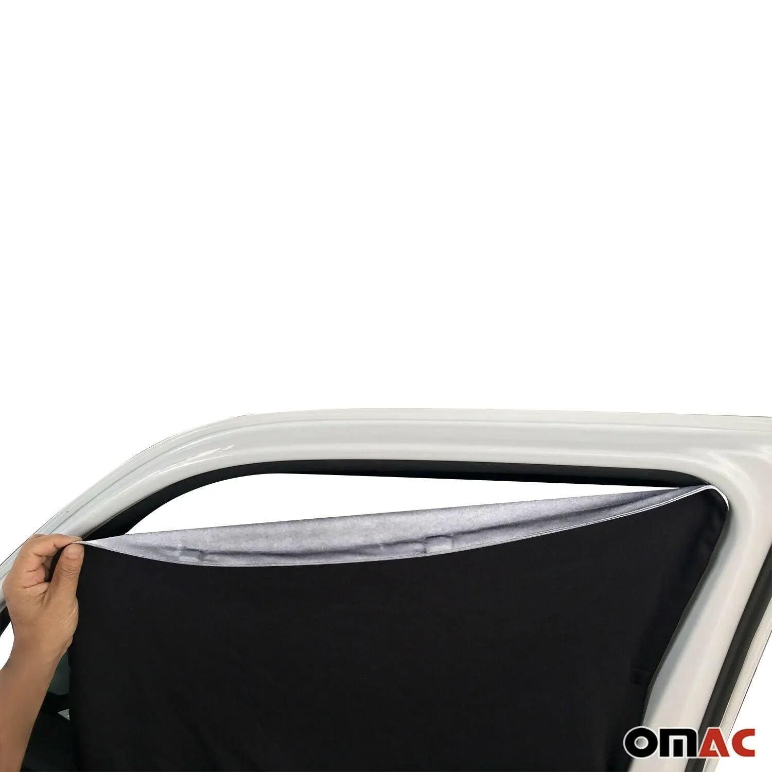 2015-2024 Ford Transit Magnetic Window Curtains UV Protection Grey Black 3Pcs - Image 4