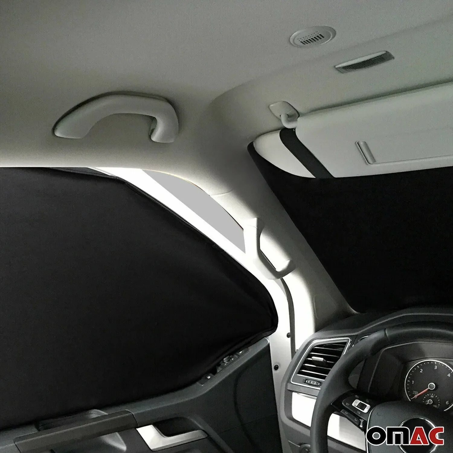 2015-2022 RAM ProMaster City Magnetic Window Curtains UV Protection Black 3Pcs - Image 6