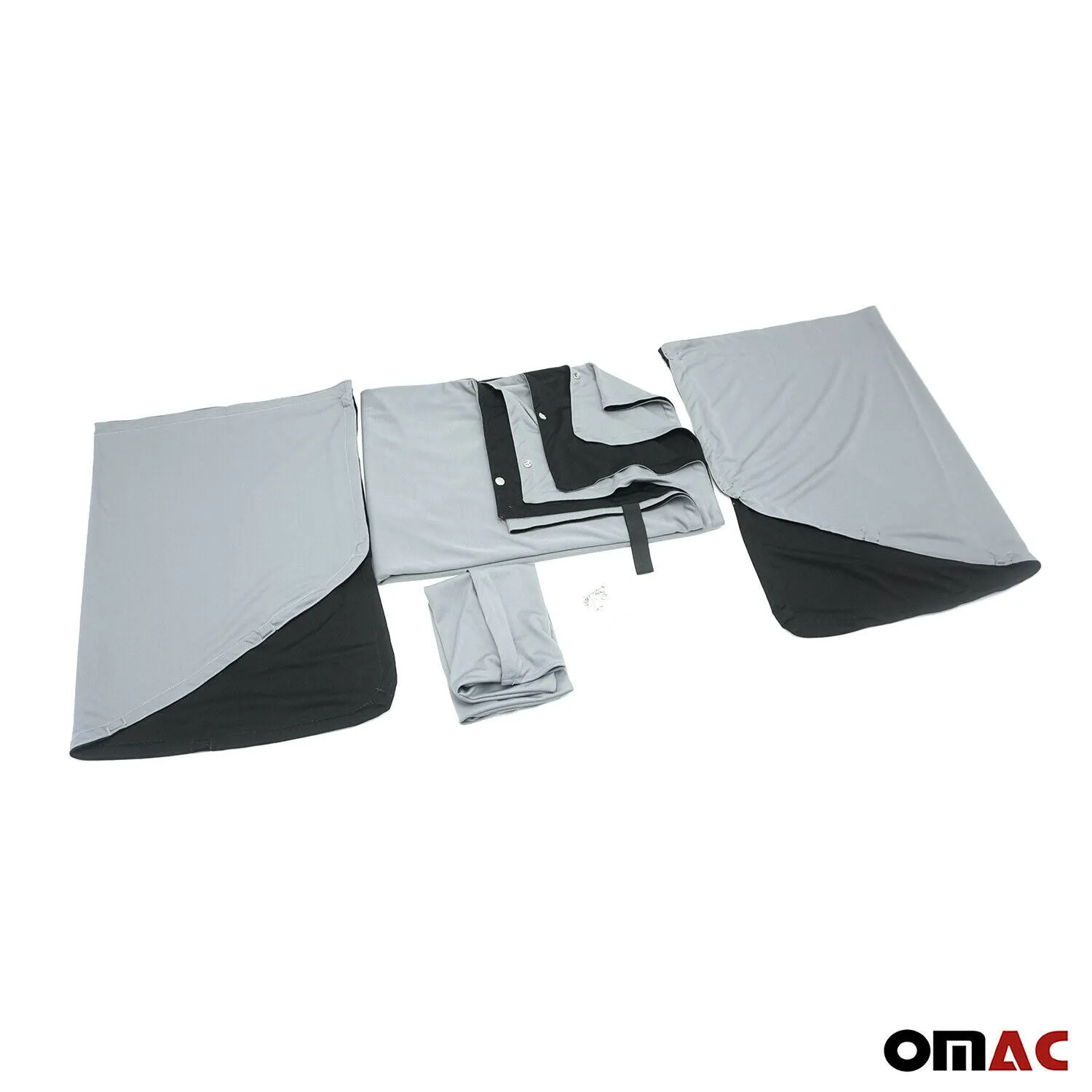 2006-2018 Mercedes-Benz Sprinter W906 Magnetic Window Curtains UV Protection Gray Black - Image 3