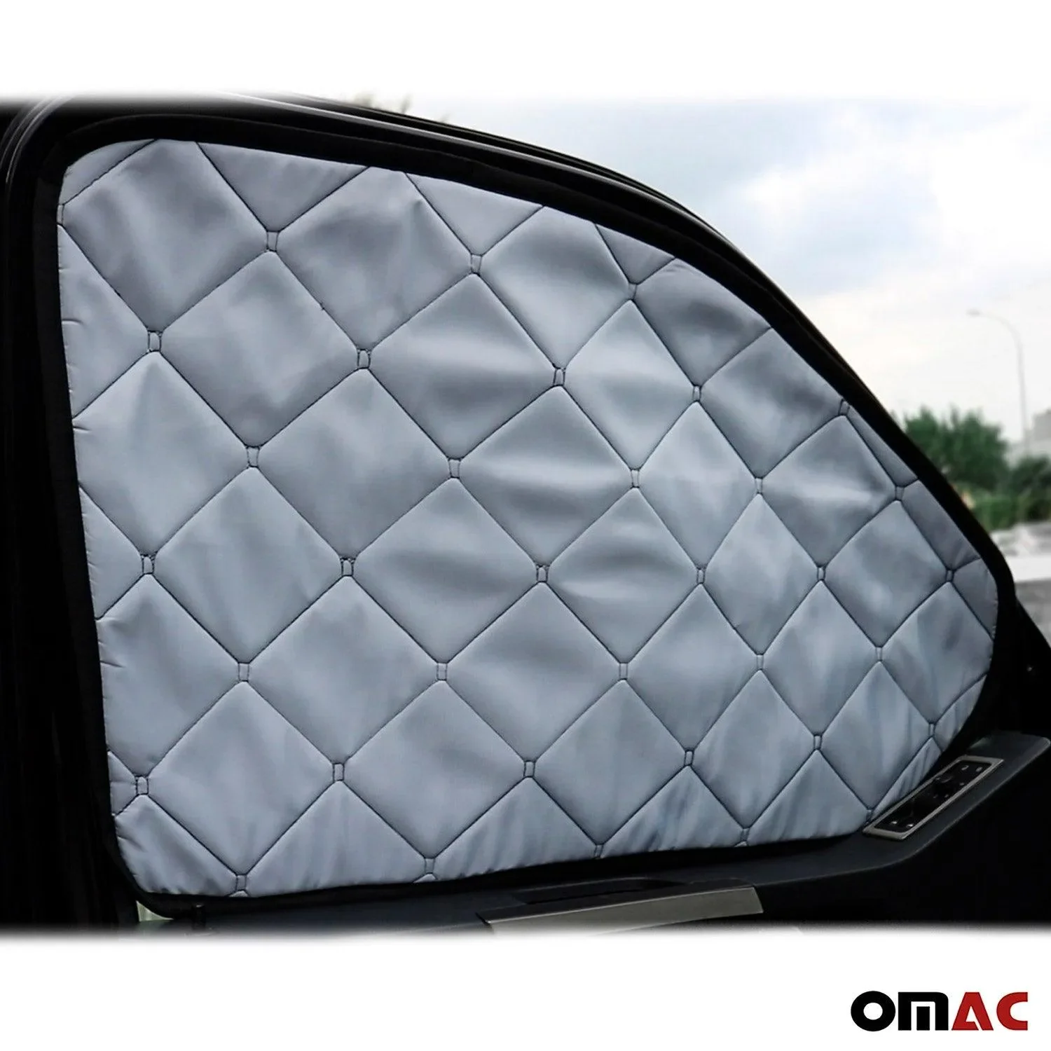 2006-2018 Mercedes Sprinter W906 Thermal Windshield Sun Shade Magnetic Black - Image 4