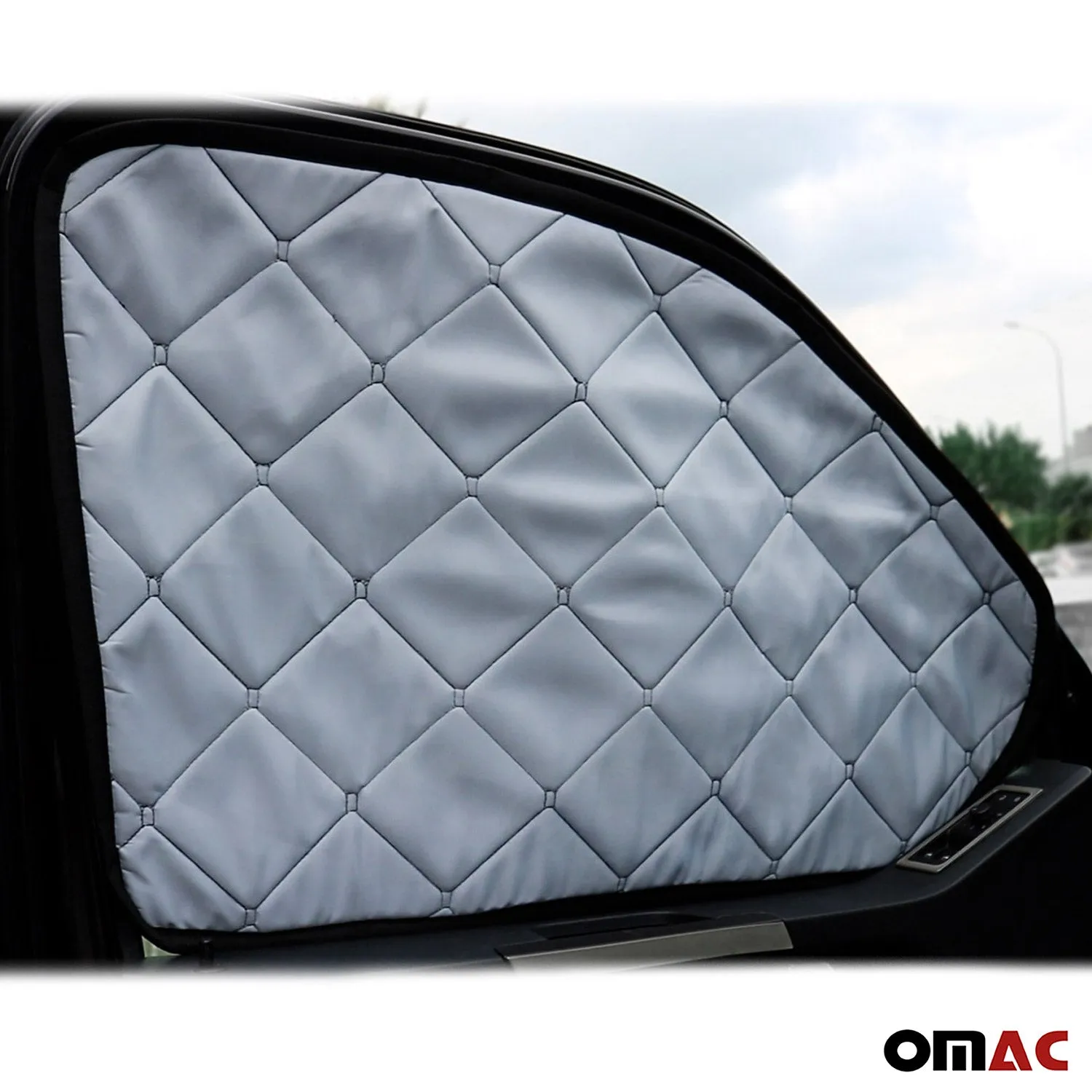 2014-2026 RAM ProMaster Thermal Windshield Sun Shade Magnetic Black 3Pcs - Image 4