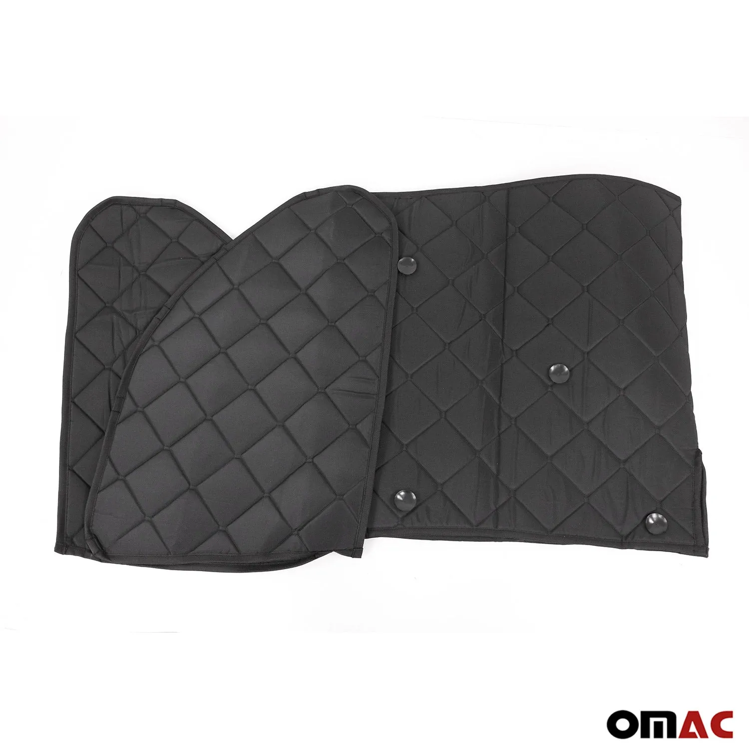 2014-2026 RAM ProMaster Thermal Windshield Sun Shade Magnetic Black 3Pcs - Image 6