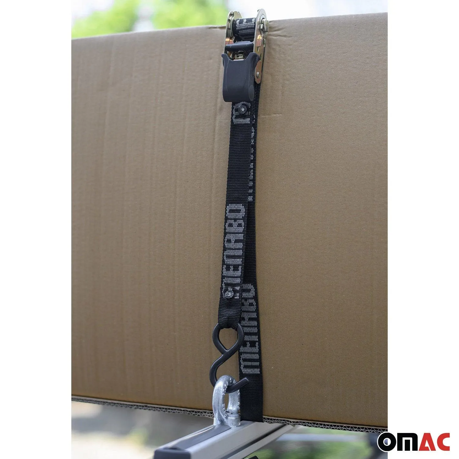 Menabo 129" Roof Rack Cargo Carrier Luggage Lock Belt Straps - Image 4