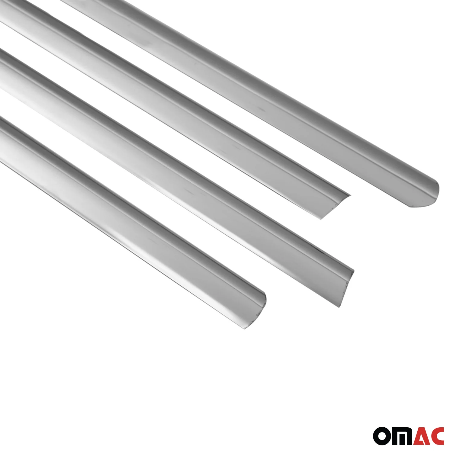 2001-2009 Mercedes C Class W203 Window Molding Trim Streamer S. Steel 4x - Image 8