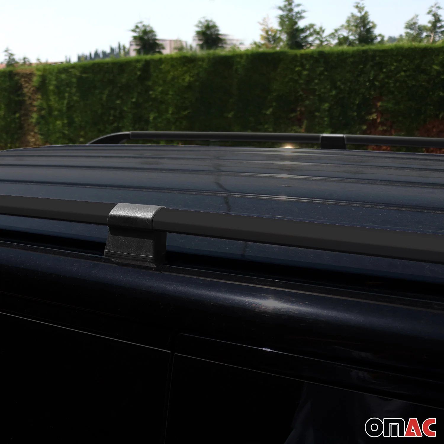 2016-2024 Mercedes Metris Long Wheel Base Roof Rack Rails Side Rails Black - Image 7
