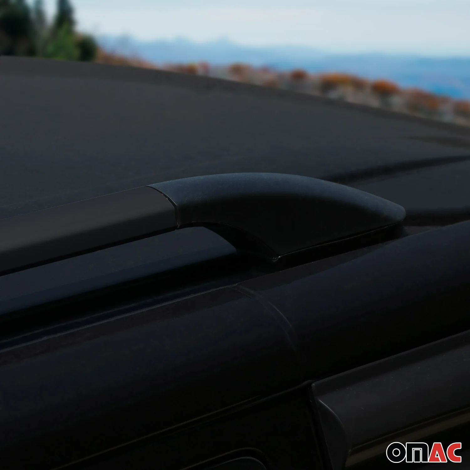 2016-2024 Mercedes Metris Long Wheel Base Roof Rack Rails Side Rails Black - Image 8