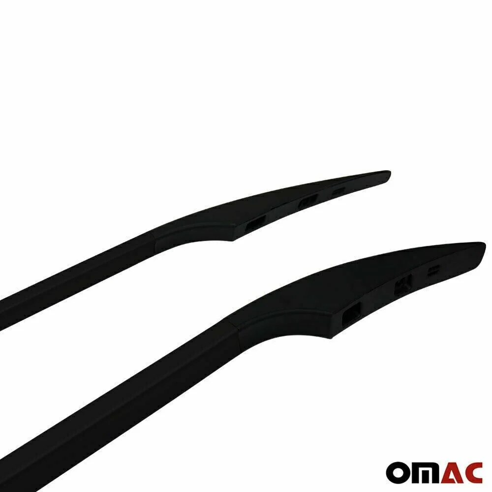 2016-2024 Mercedes Metris Long Wheel Base Roof Rack Rails Side Rails Black - Image 9